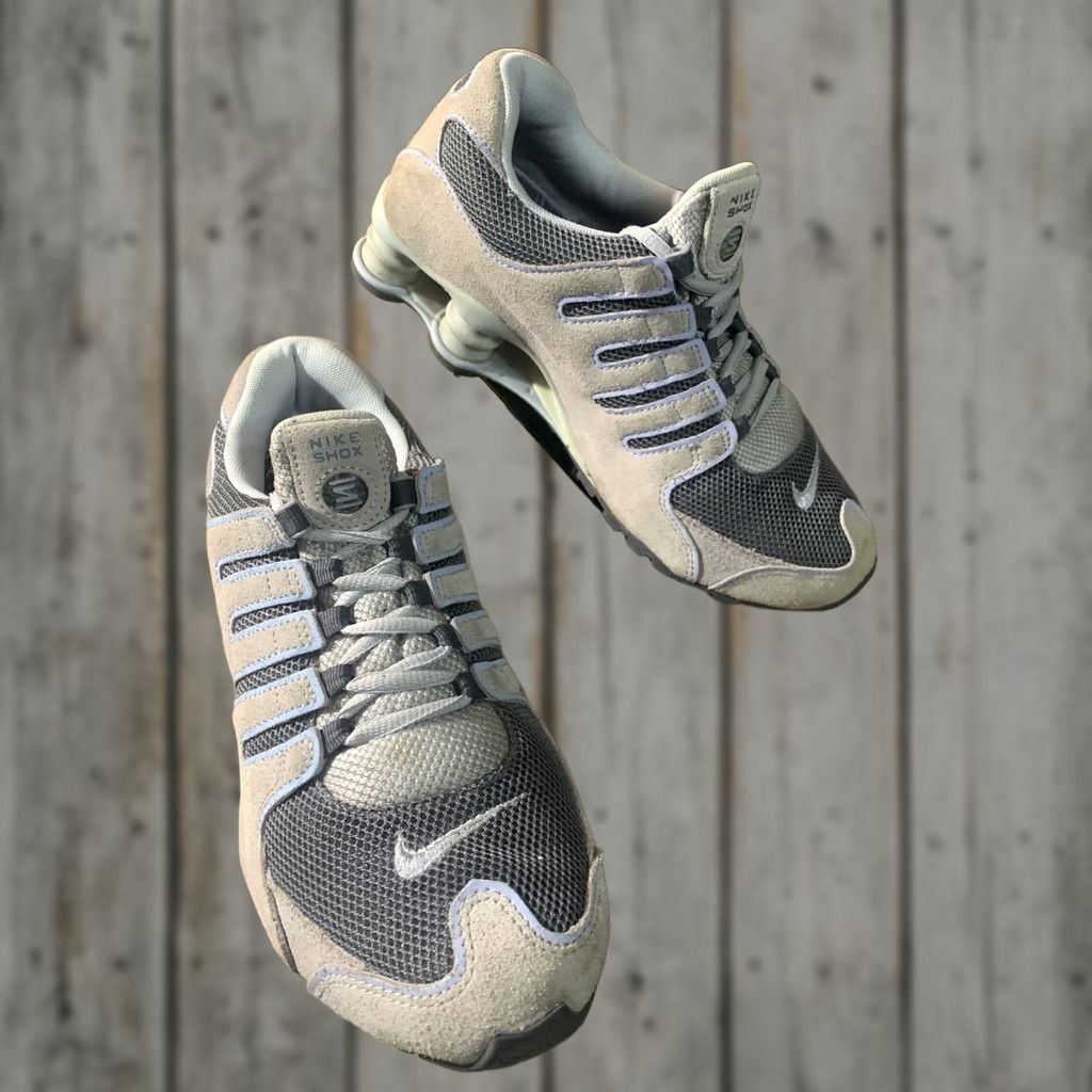 Nike Nike Shox NZ 314561-041 Grat Blue Suede Womens Size 8.5 Basketball Running Gym Shoes Shox Technology Lightweight Lace-Up Arch Support Nike Size US 9 / IT 39 - 1 Thumbnail