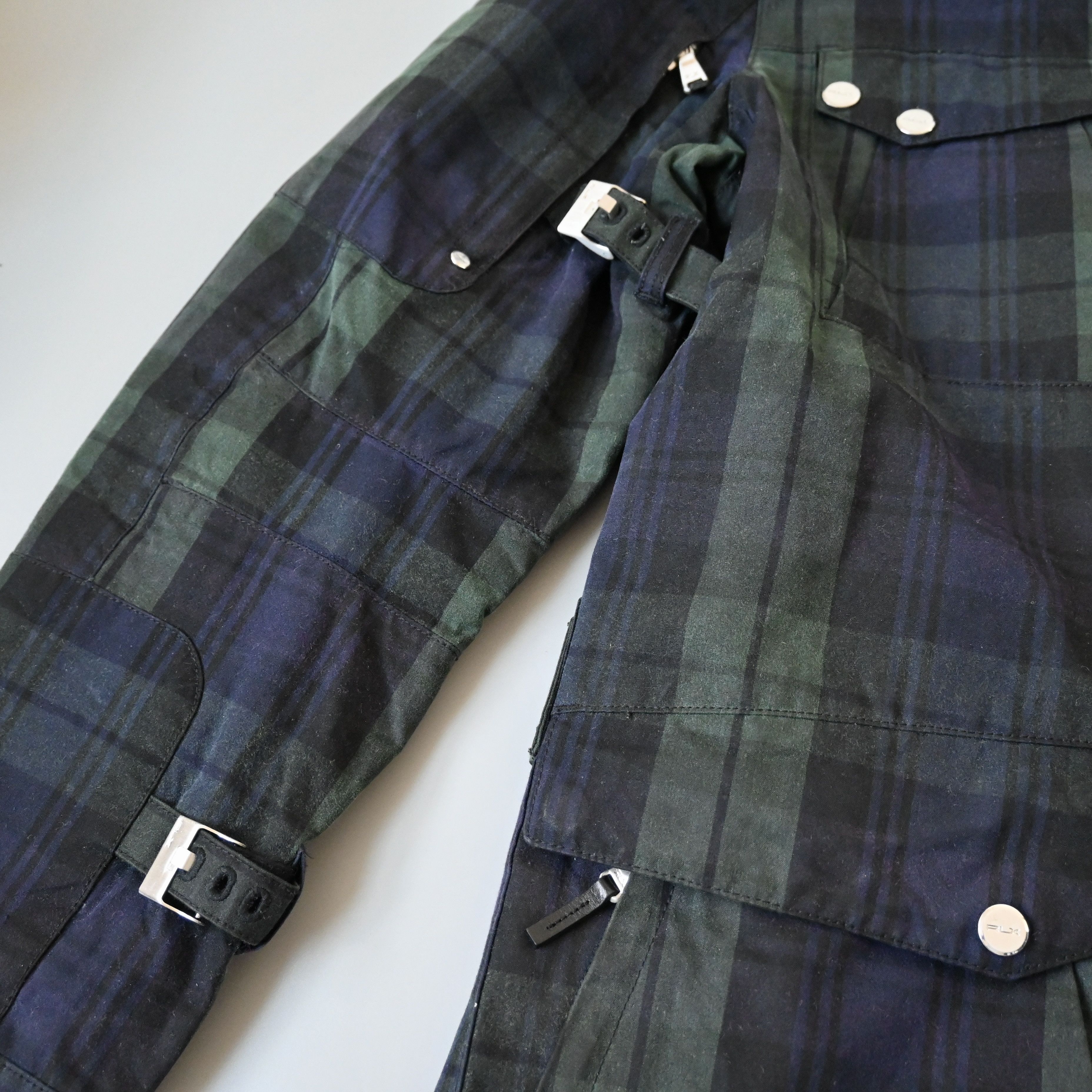 RLX Ralph Lauren VTG 2010s RLX Ralph Lauren waxed cotton belted biker jacket Size US L / EU 52-54 / 3 - 9 Thumbnail