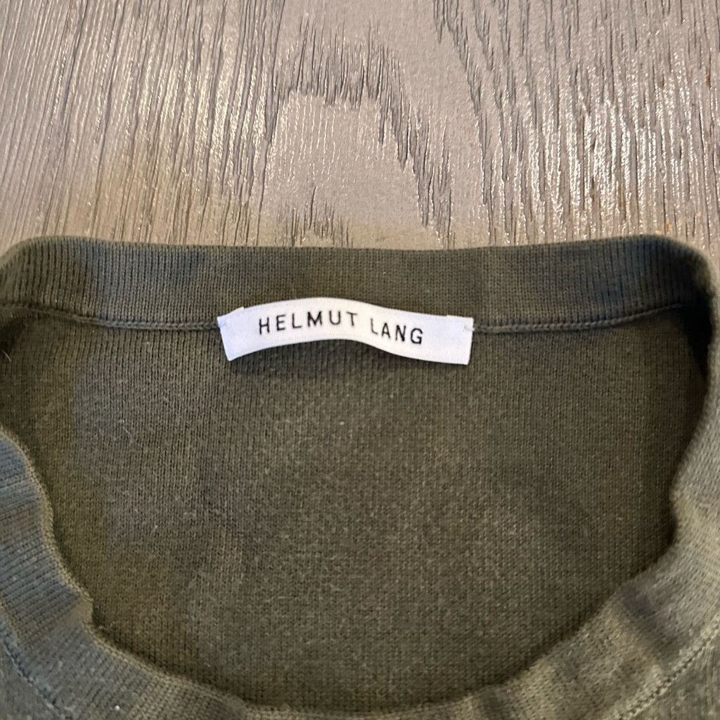 Helmut Lang HELMUT LANG khaki Pullover Cotton Knitwear Size US M / EU 48-50 / 2 - 3 Thumbnail