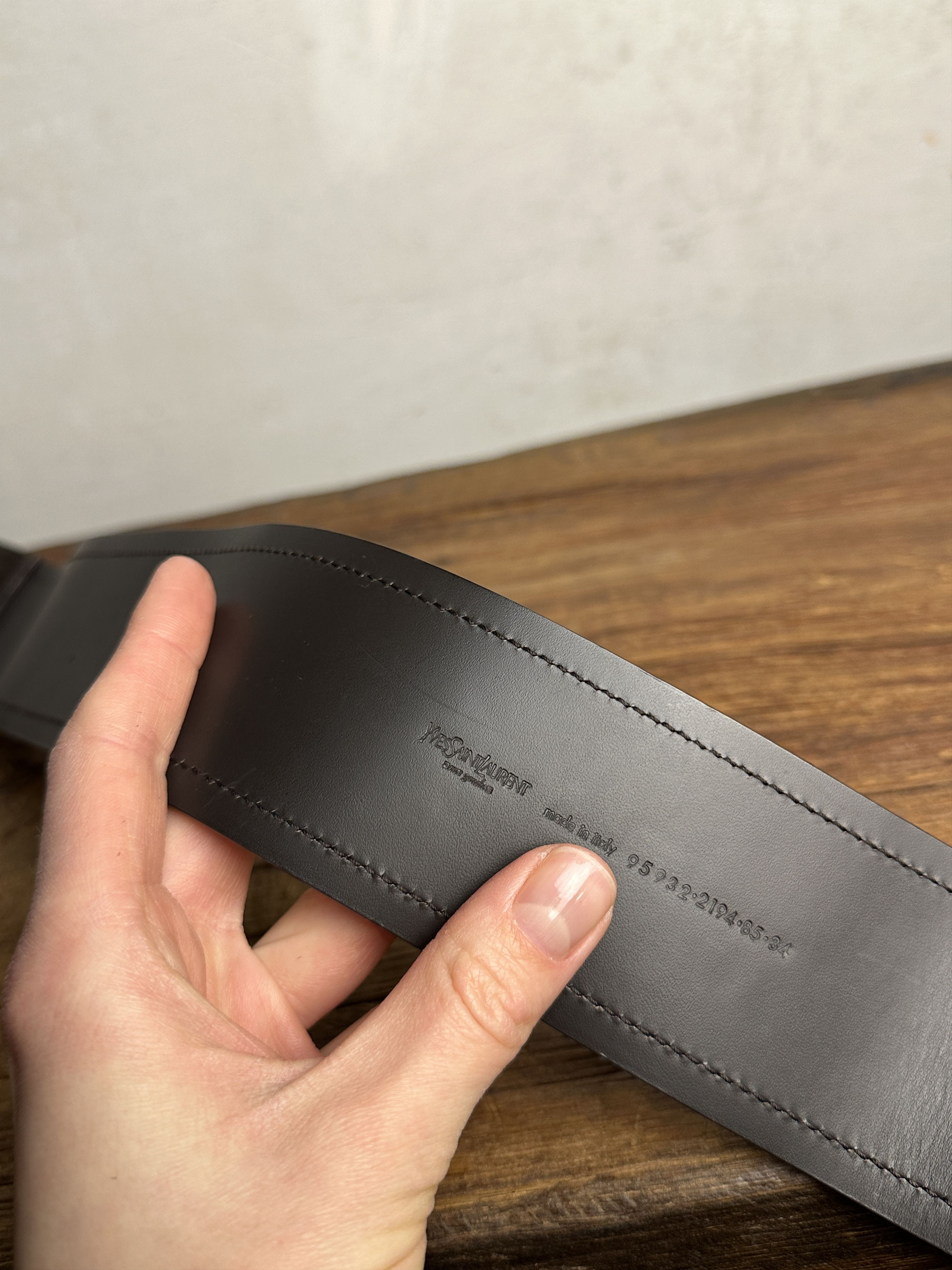 Saint Laurent Paris YSL Vintage Leather Waist Belt Size ONE SIZE - 2 Thumbnail