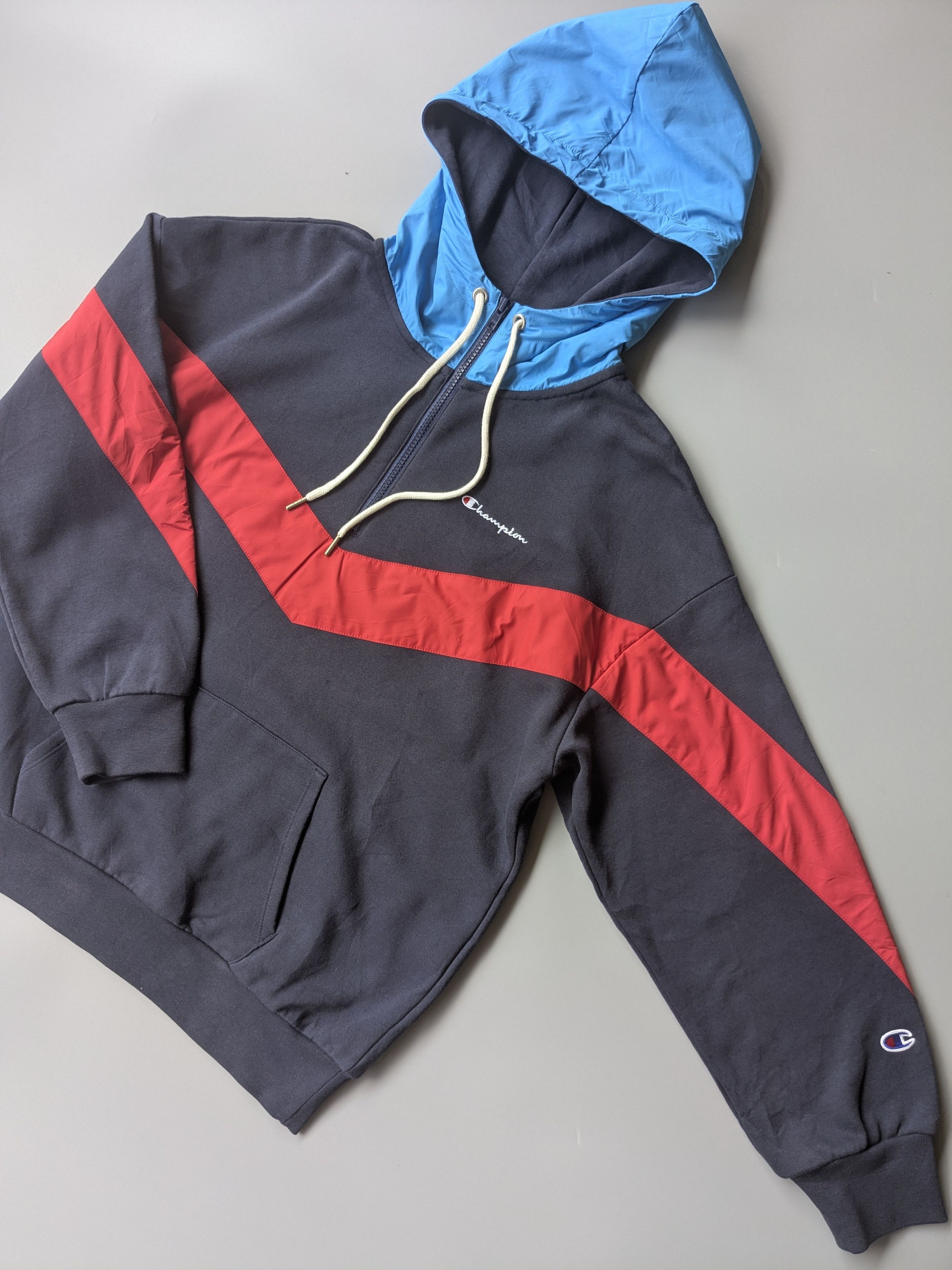 Champion × Ne-Net Champion X Ne-net Issey Miyake pullover hoodie multicolor Size L / US 10 / IT 46 - 5 Thumbnail