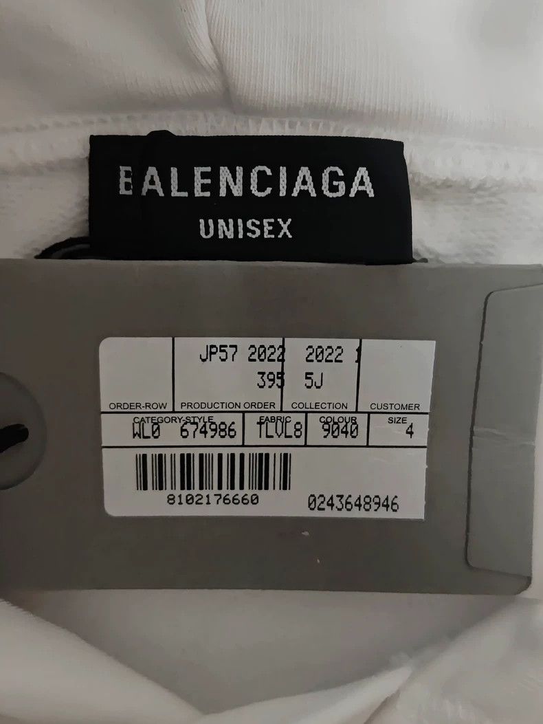 Balenciaga Balenciaga size 4 Limited Hooded Hoodie White Size US M / EU 48-50 / 2 - 4 Thumbnail
