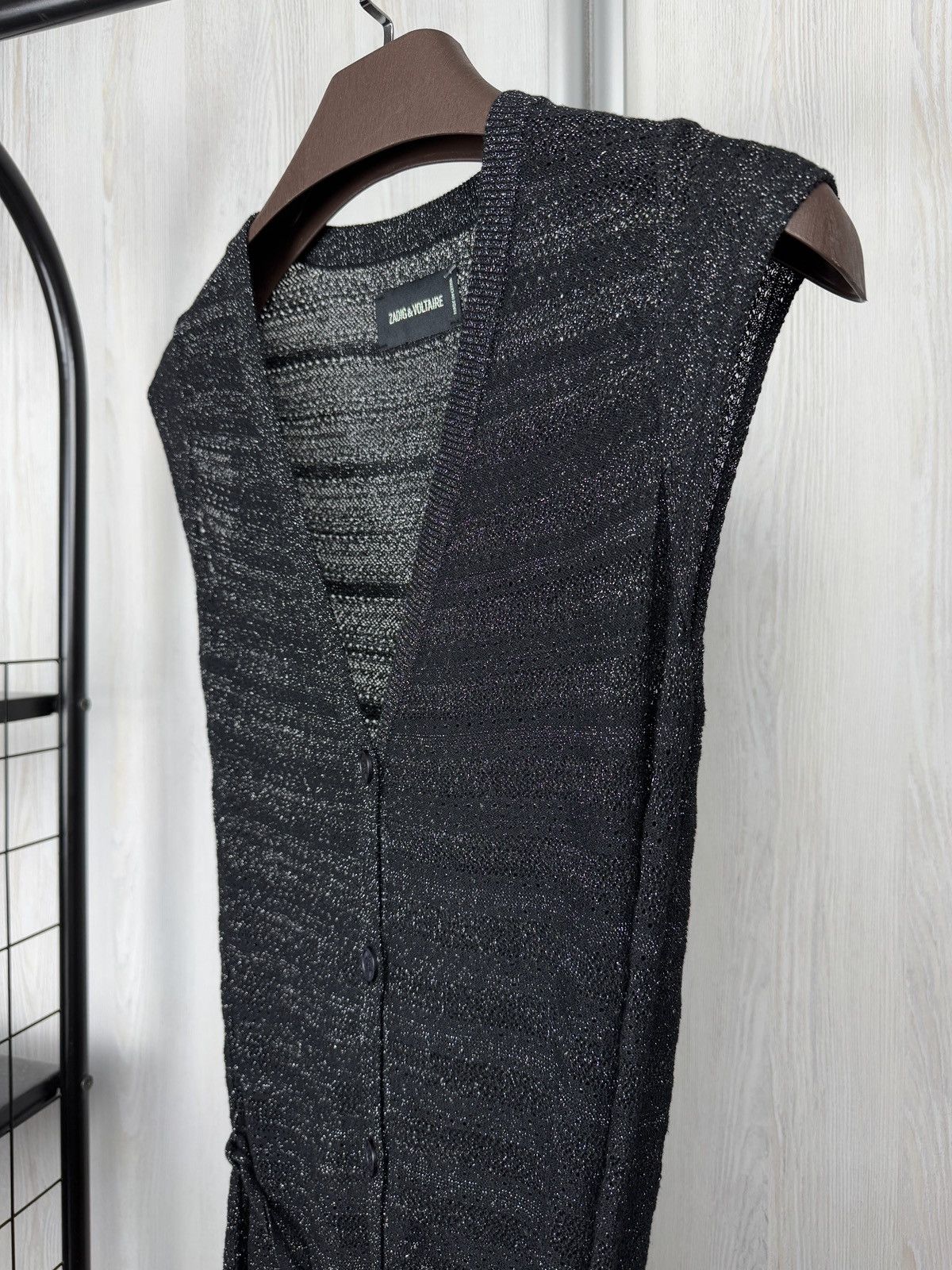 Zadig & Voltaire Zadig Voltaire Marty Pointelle Crl Long Button Cardigan Mesh Size S / US 4 / IT 40 - 5 Thumbnail