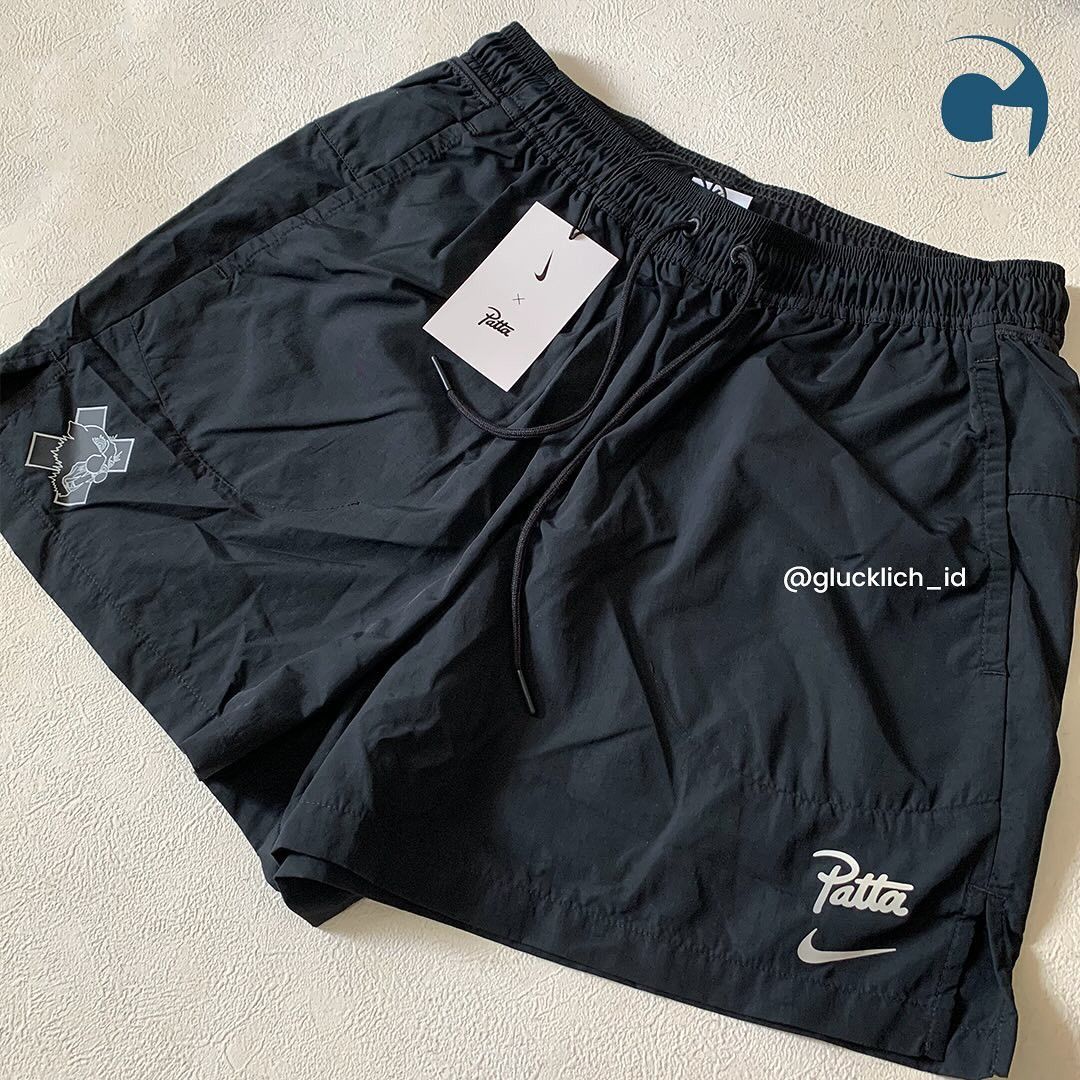 Nike Nike, x Patta Running Team Short (Black) Size US 28 / EU 44 - 2 Thumbnail