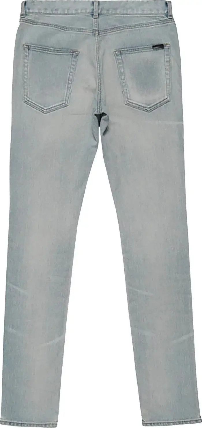 Saint Laurent Paris o1bcso1str1124 Skinny Fit Jeans in Blue Size US 30 / EU 46 - 2 Thumbnail