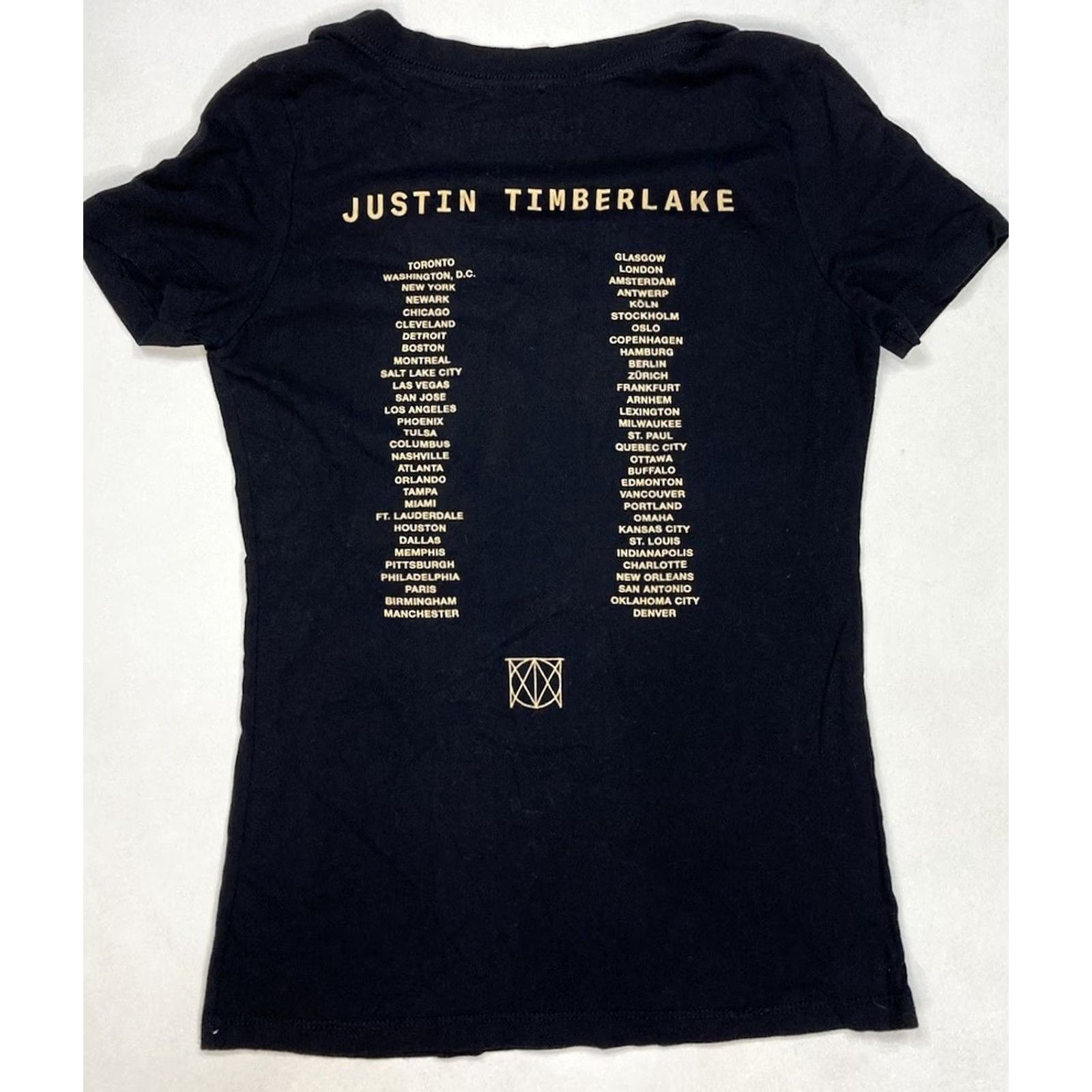 Timberland VINTAGE Timberlake The Man Of The Woods T-Shirt Women Medium Black Music Shirt Size M / US 6-8 / IT 42-44 - 3 Thumbnail