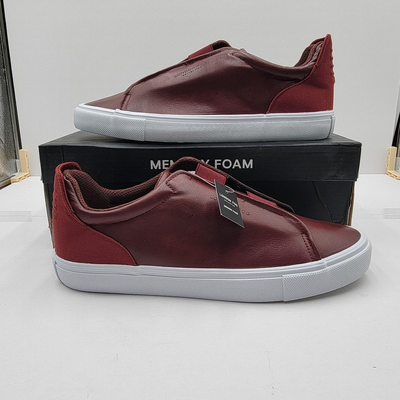 London Fog London Fog Mens Sz 11 Memory Foam Cabernet Francis Slip On Size US 11 / EU 44 - 1 Thumbnail