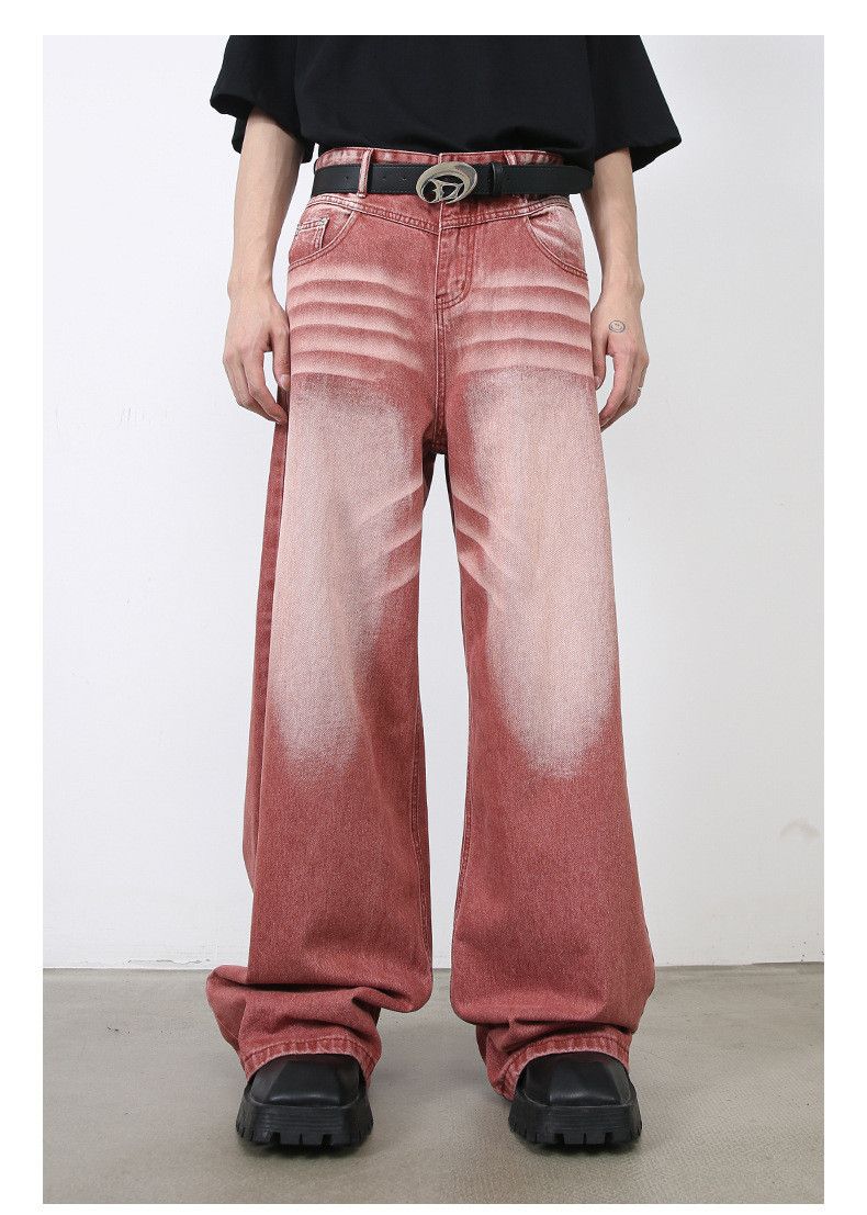 Japanese Brand × Vintage American high street vintage washed red jeans Size US 32 / EU 48 - 1 Thumbnail