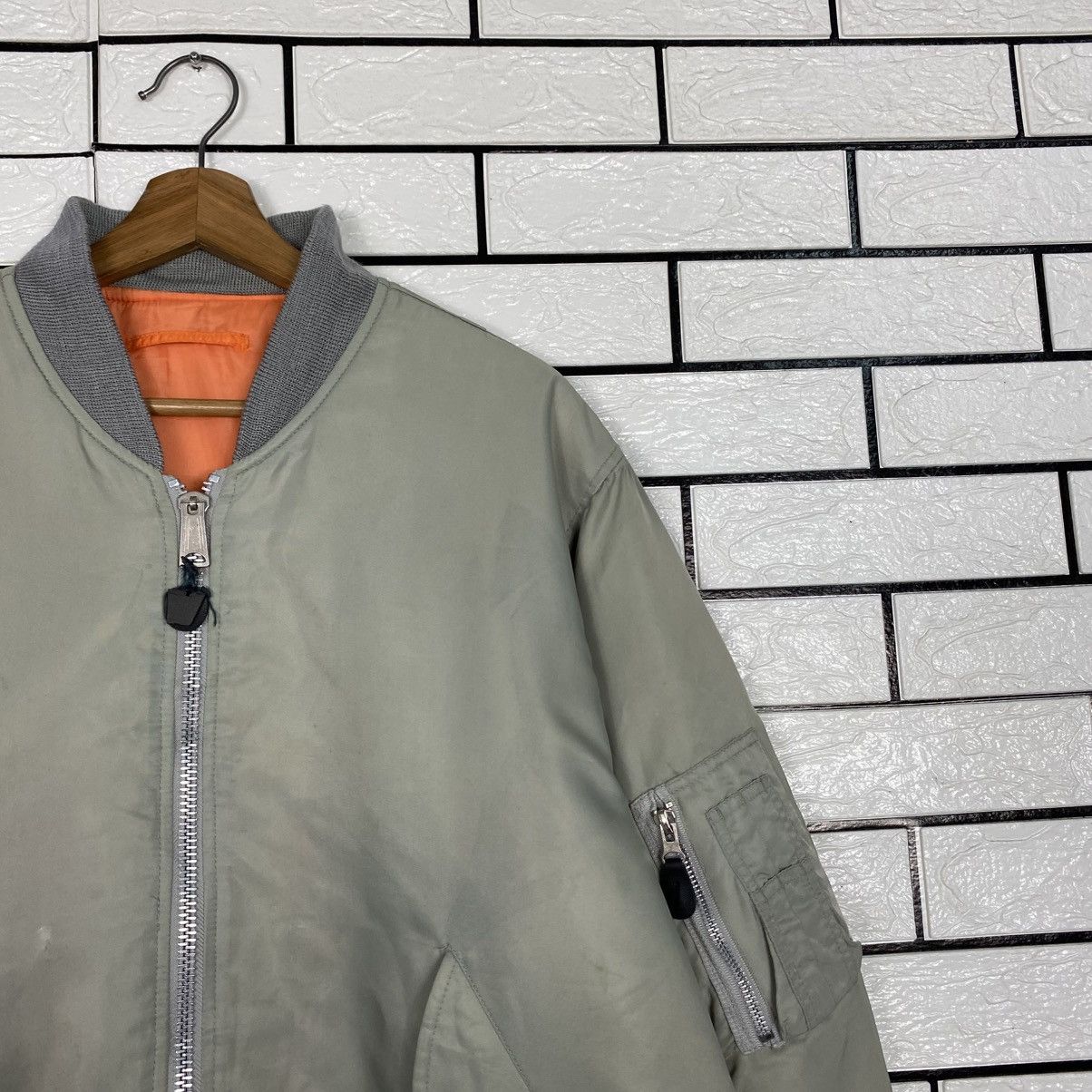 Japanese Brand 📌Vintage Ma-1 Bomber Jacket Military Unbranded Issey Miyake Size US L / EU 52-54 / 3 - 7 Thumbnail