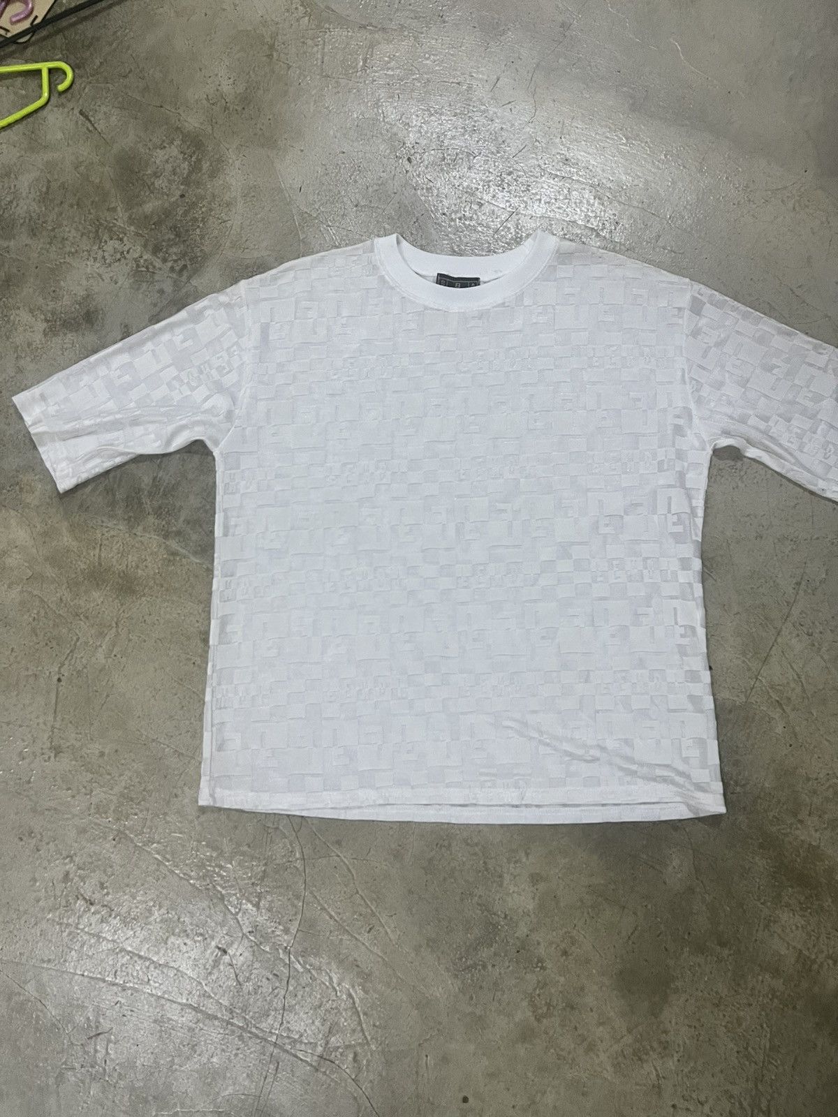 Fendi VINTAGE FENDI JEANS Monogram Checkerboard Spellout T-Shirt Size M / US 6-8 / IT 42-44 - 18 Thumbnail