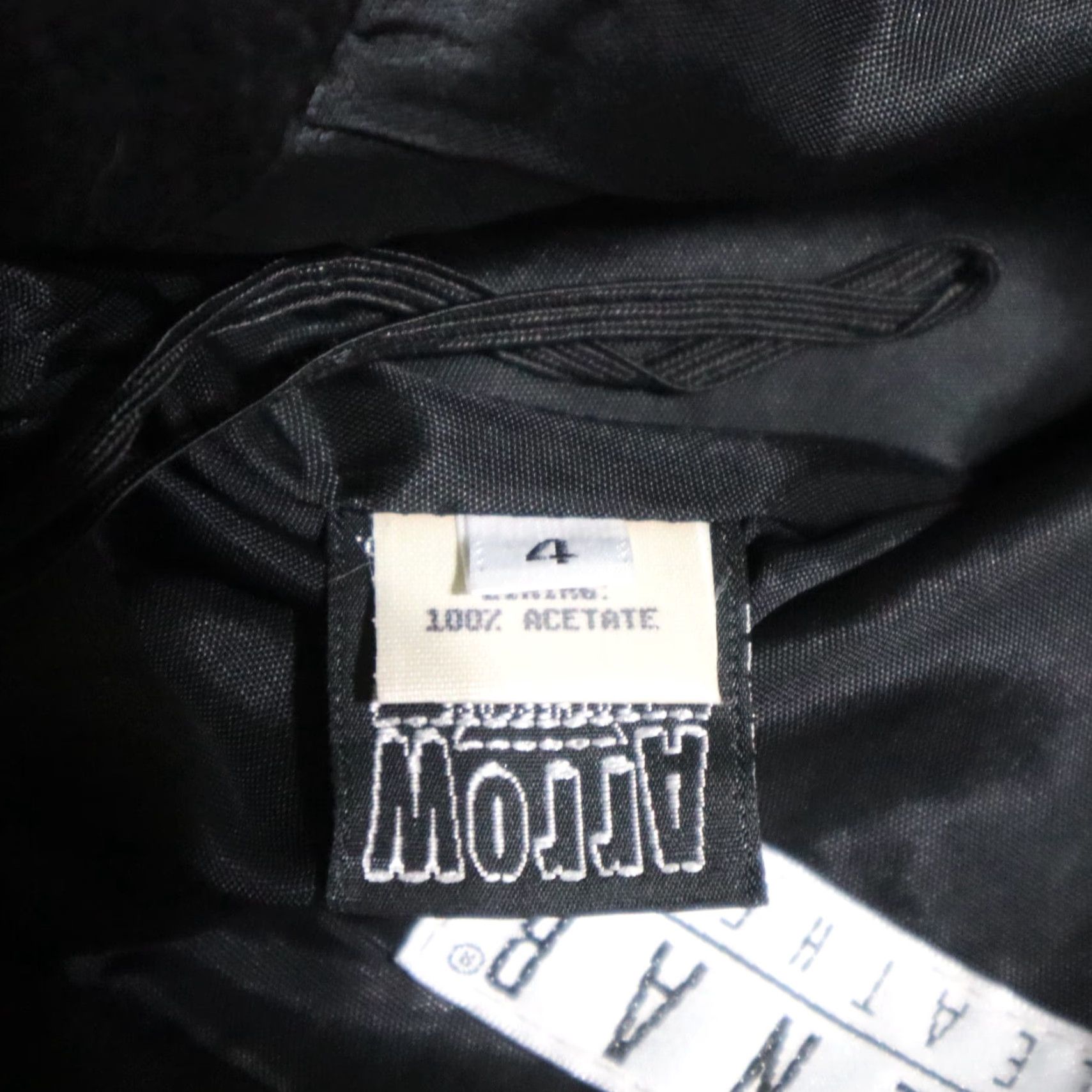 Vintage Kenar Women's Leather Skirt Knee Length Black 100% Lamb Leather All Seasons Size 4 Size 27" / US 4 / IT 40 - 5 Thumbnail