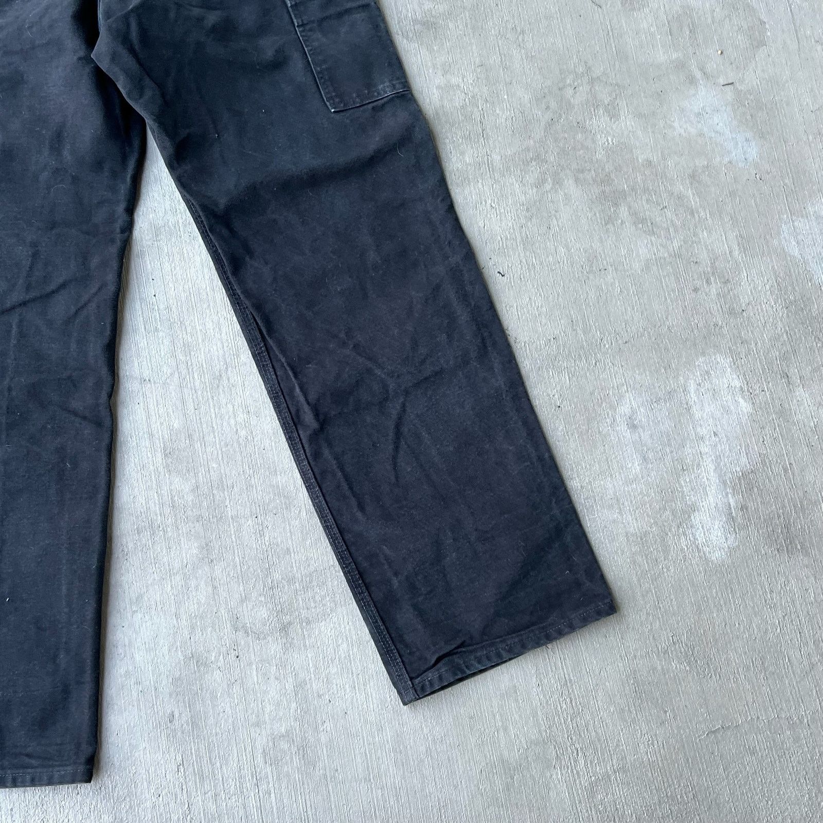 Carhartt × Vintage Carhartt faded black double knee work wear carpenter pants Size US 31 - 4 Thumbnail