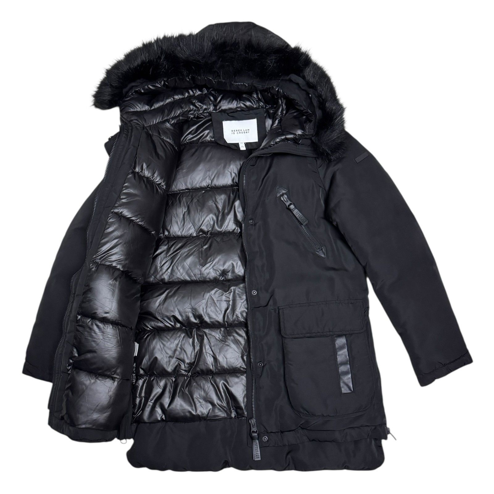 Derek Lam 10 Crosby DEREK LAM 10 CROSBY Faux Fur Luxury Winter Puffer Coat M Size M / US 6-8 / IT 42-44 - 1 Thumbnail