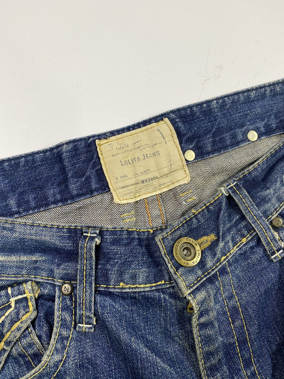 If Six Was Nine lolita wash denim pant ifsixwasnine vkei style Size US 33 - 4 Thumbnail