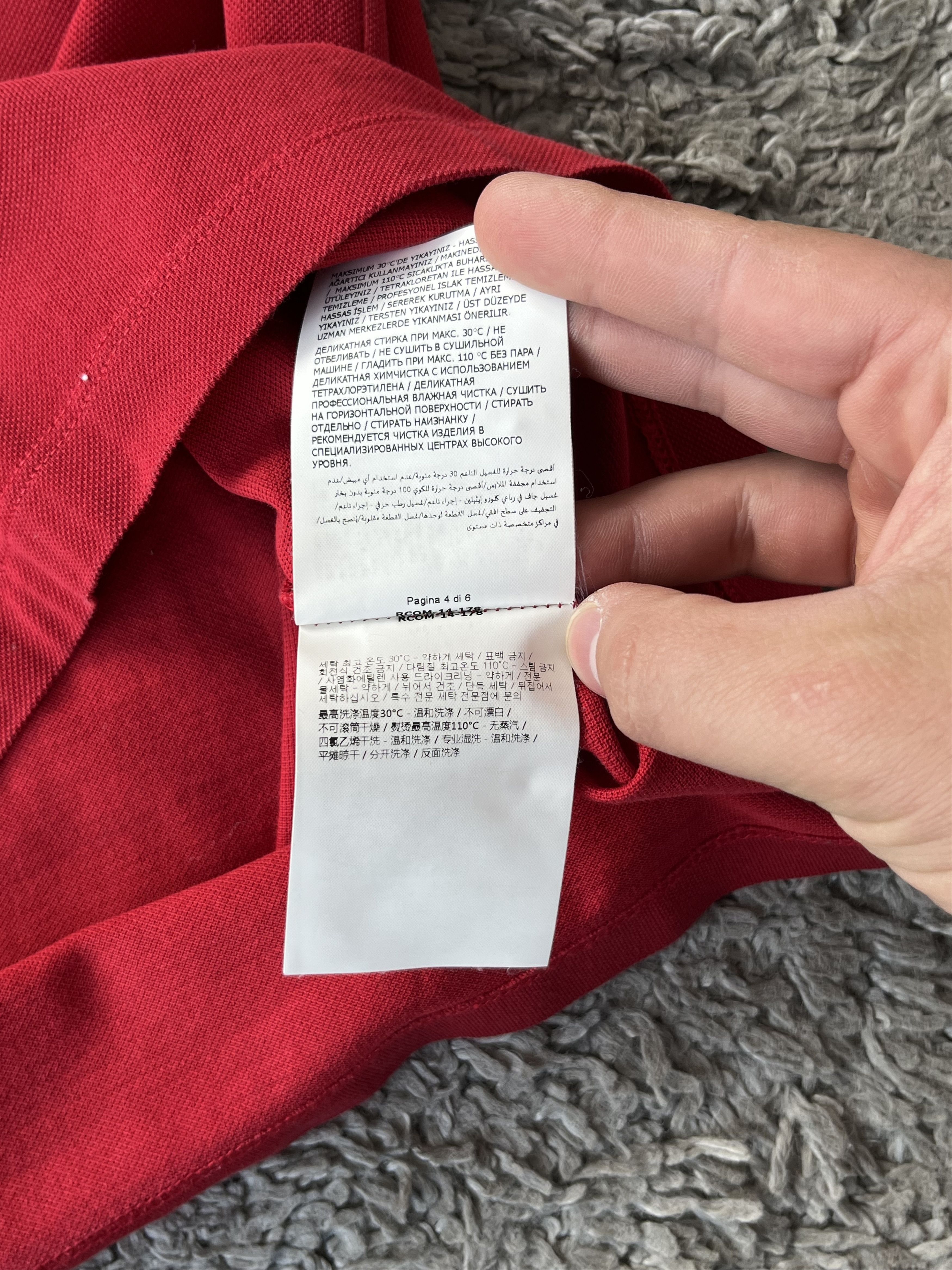 Moncler MONCLER GAMME BLEU Vintage Polo MADE IN ITALY Red/Blue Size US L / EU 52-54 / 3 - 12 Thumbnail