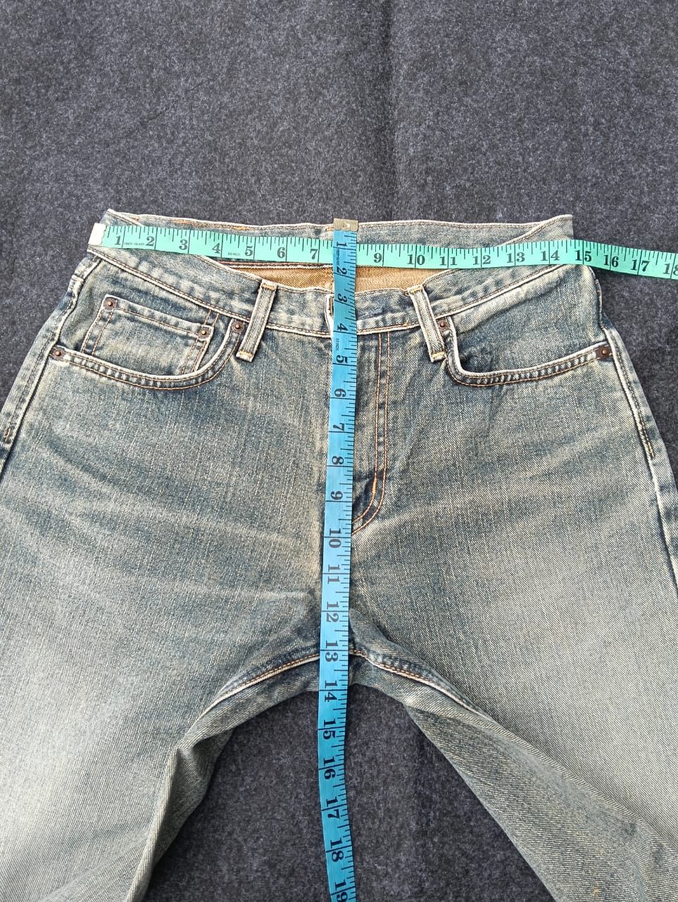 Edwin EDWIN Made in Japan 403 Light Wash Distressed Denim. Size US 29 - 6 Thumbnail
