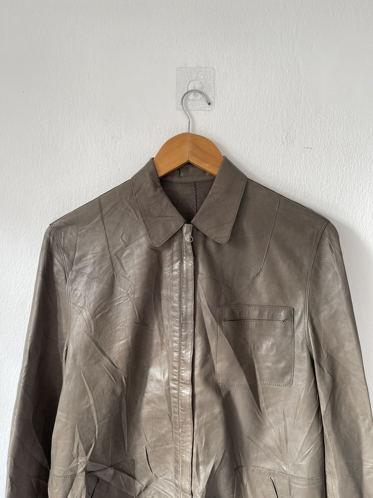 Designer Slyvie Schimmel Lamb Leather Jacket Size US XS / EU 42 / 0 - 3 Thumbnail
