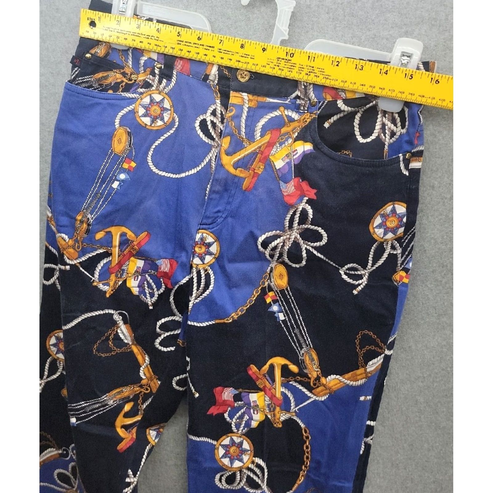 Ralph Lauren Lauren Ralph Lauren Pants Womens 12 Anchor Yacht Boating Sailor Printed Size Size 34" / US 12 / IT 48 - 7 Thumbnail