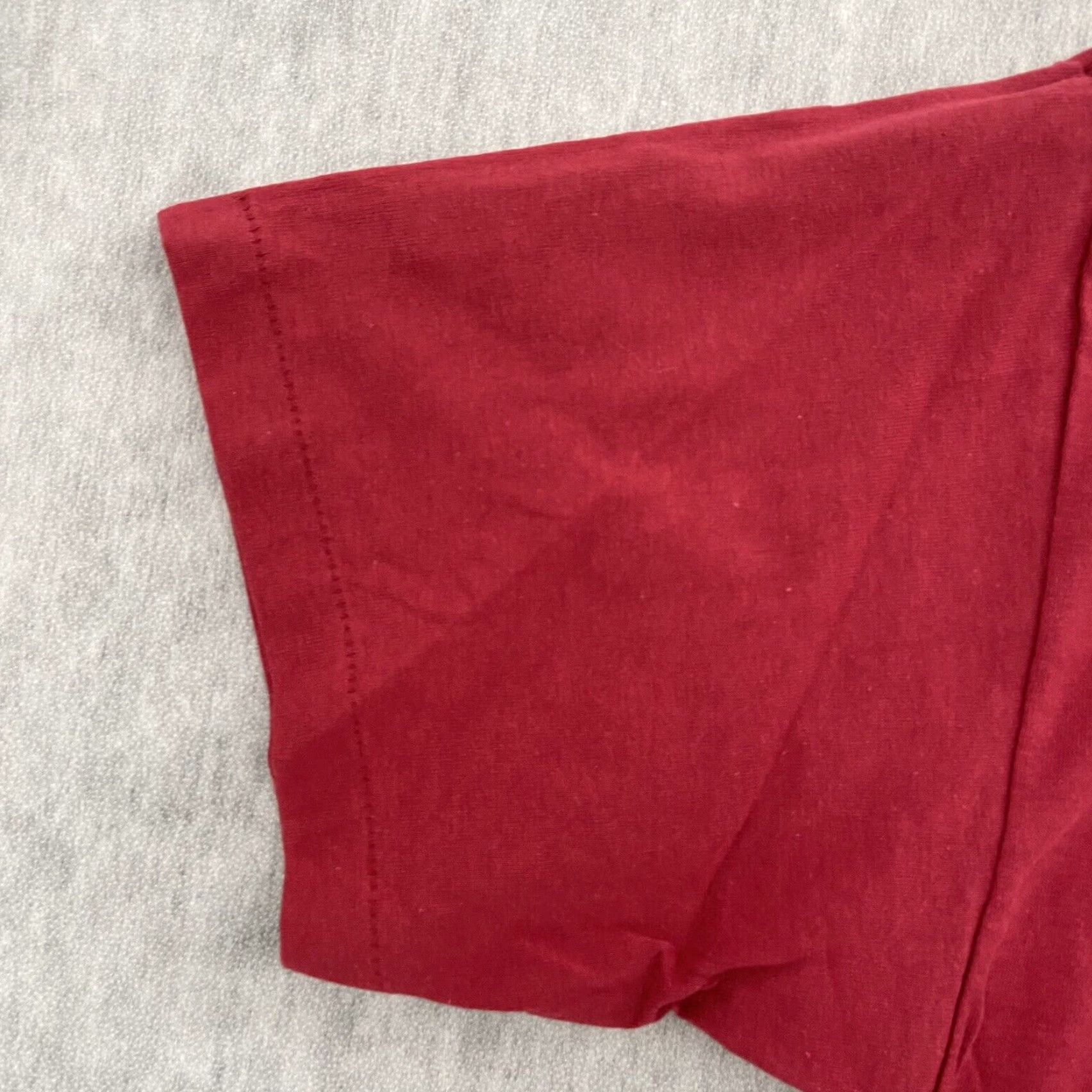 Vintage VINTAGE QB Legends Cotton T-Shirt Men Large Red 90s Crew Neck Short Sleeve Single Stitch Size US L / EU 52-54 / 3 - 5 Thumbnail
