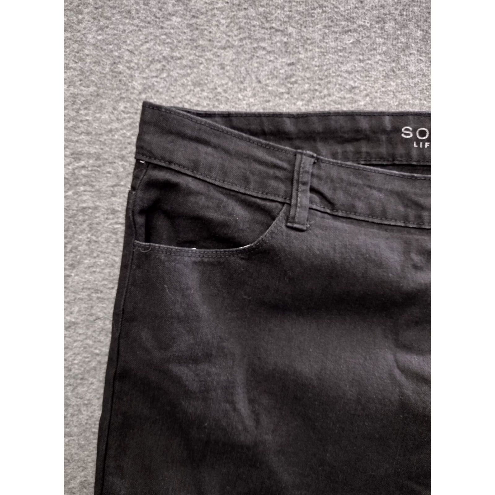 Vintage Sonoma Women's Bermuda Shorts Bermuda Black Size 24 Mid Rise Stretch Cotton Blend Dark Denim Bermuda Shorts Black Women Size 24 Size 30" / US 8 / IT 44 - 2 Thumbnail