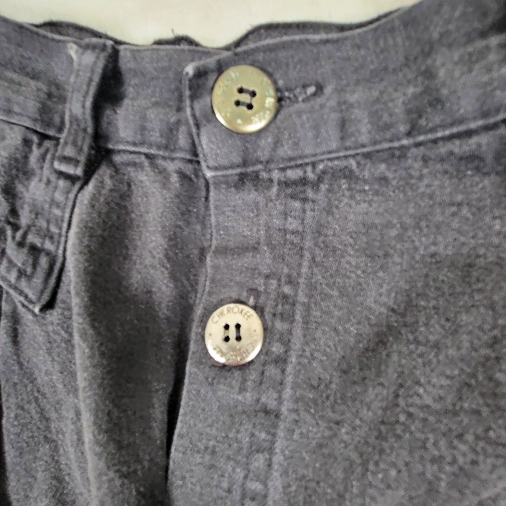 Cherokee VINTAGE Cherokee Denim Skirt A-Line Midi Button Up High Rise Size 8 Blue Women Size 30" / US 8 / IT 44 - 7 Thumbnail
