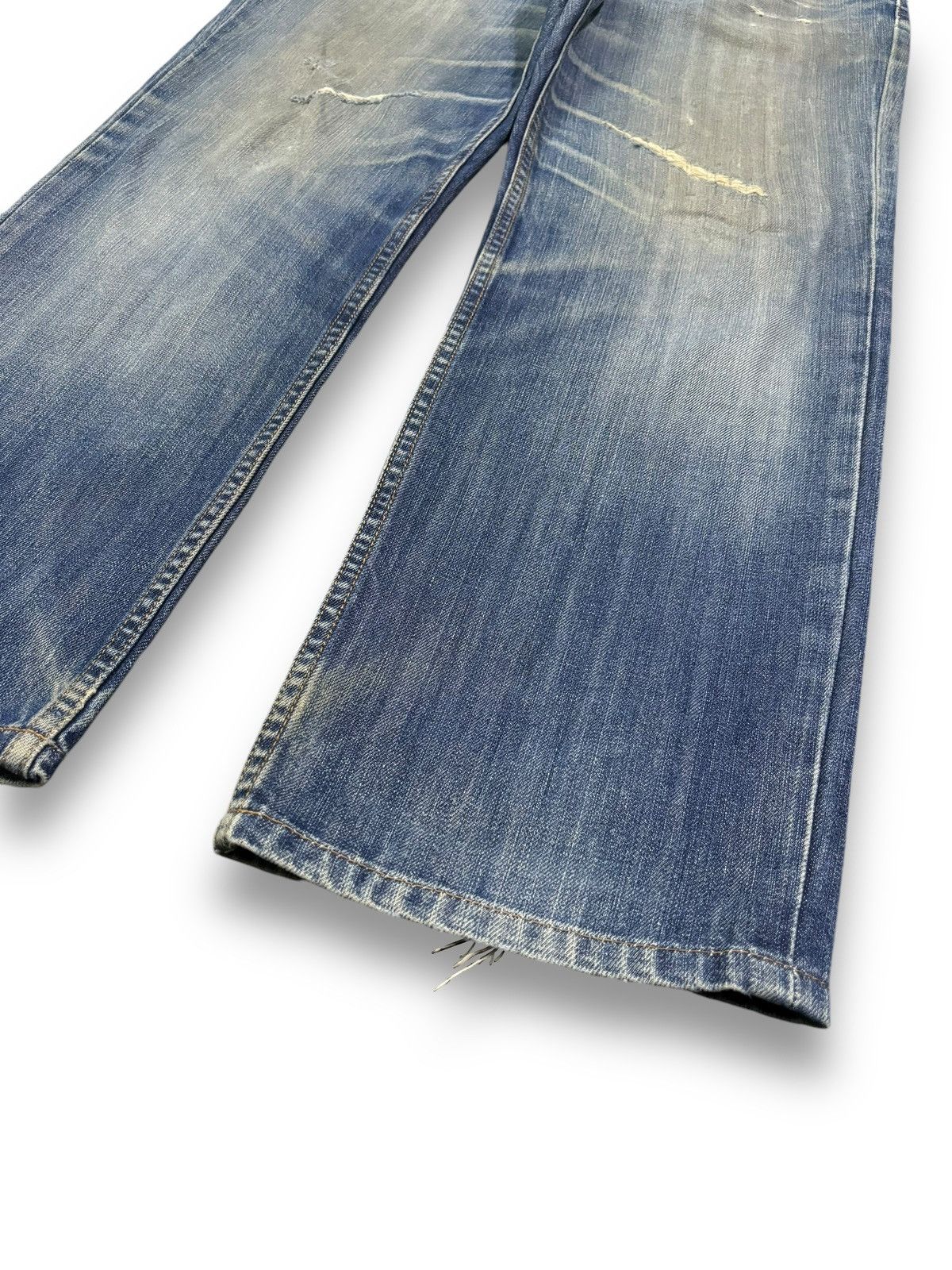 Levi's Vintage Clothing Vintage Levis 502 Mud Wash Straight Leg Distressed Jeans Size US 32 / EU 48 - 12 Thumbnail