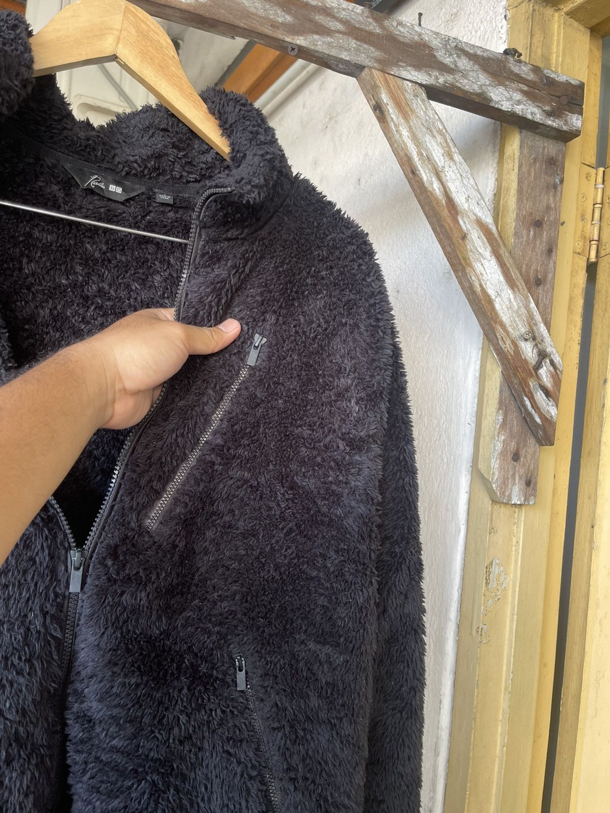 Needles Needles x Japanesebrand Minimalist Deep Pile Fleece Jacket Size US L / EU 52-54 / 3 - 6 Thumbnail