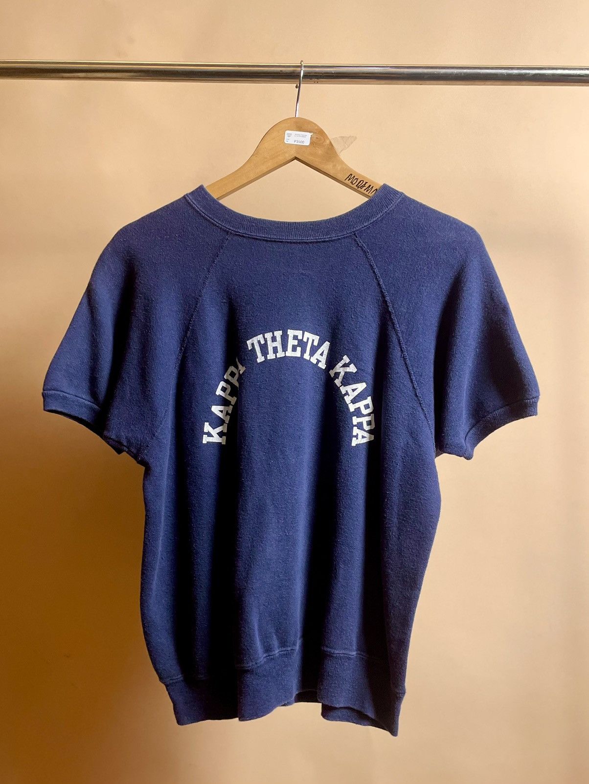 Japanese Brand × Vintage 1970s Kappa Theta Kappa Short-sleeve Raglan Sweatshirt Size US M / EU 48-50 / 2 - 2 Thumbnail