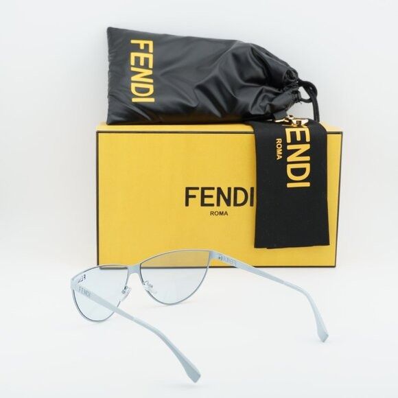 Fendi Fendi FE40138U 85V Sunglasses Blue Cat Eye Frame, Blue Lense Size ONE SIZE - 11 Thumbnail