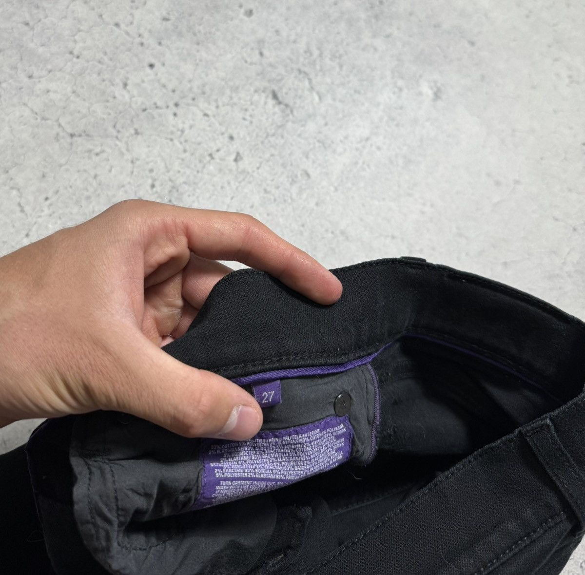Ralph Lauren Purple Label Ralph Lauren Purple Label Luxury Denim Jeans Black Size 27 Size US 27 - 8 Thumbnail