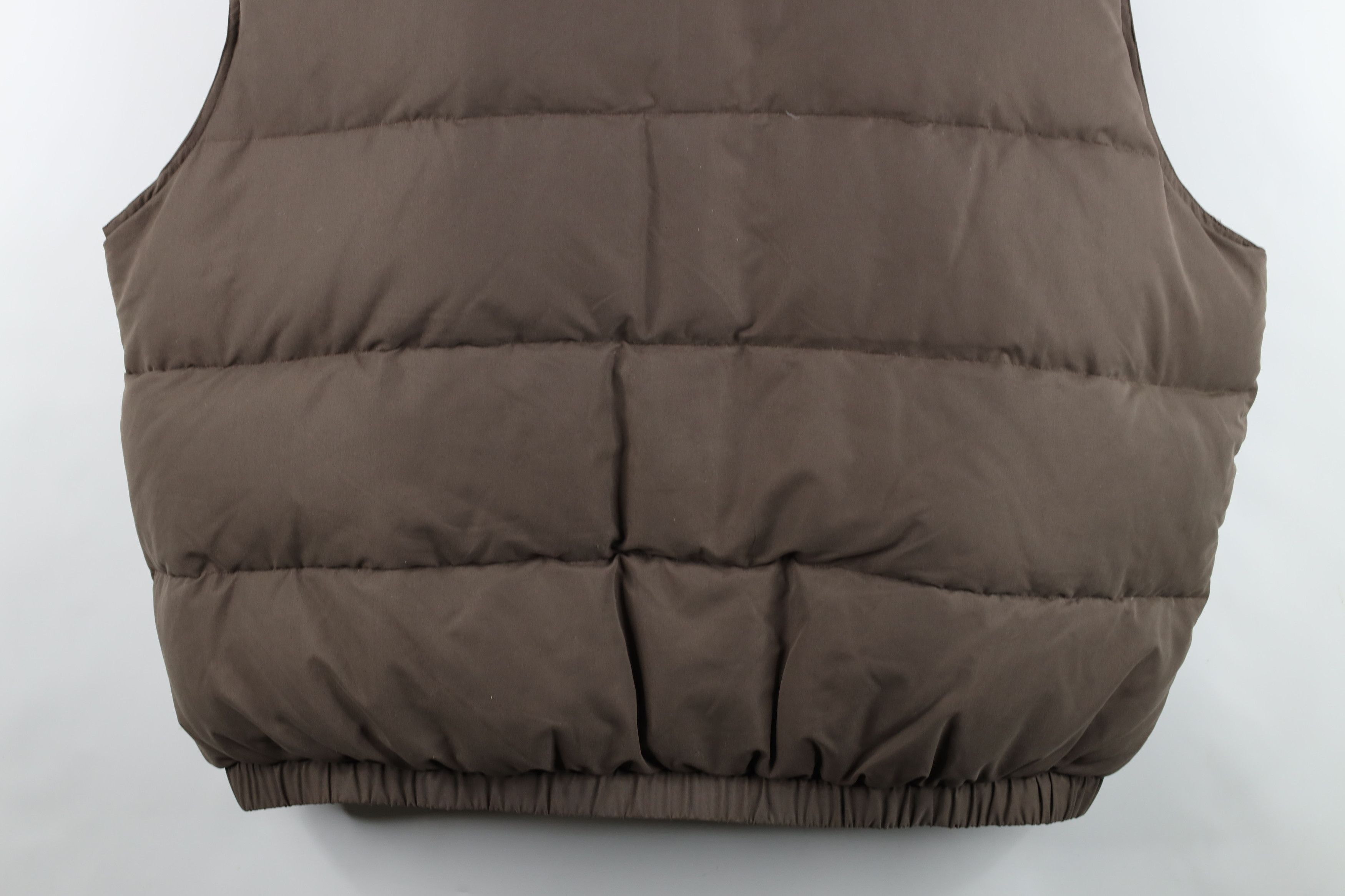 Vintage Vintage 90s Y2K Streetwear Full Zip Puffer Vest Jacket Brown Size US XXL / EU 58 / 5 - 15 Thumbnail