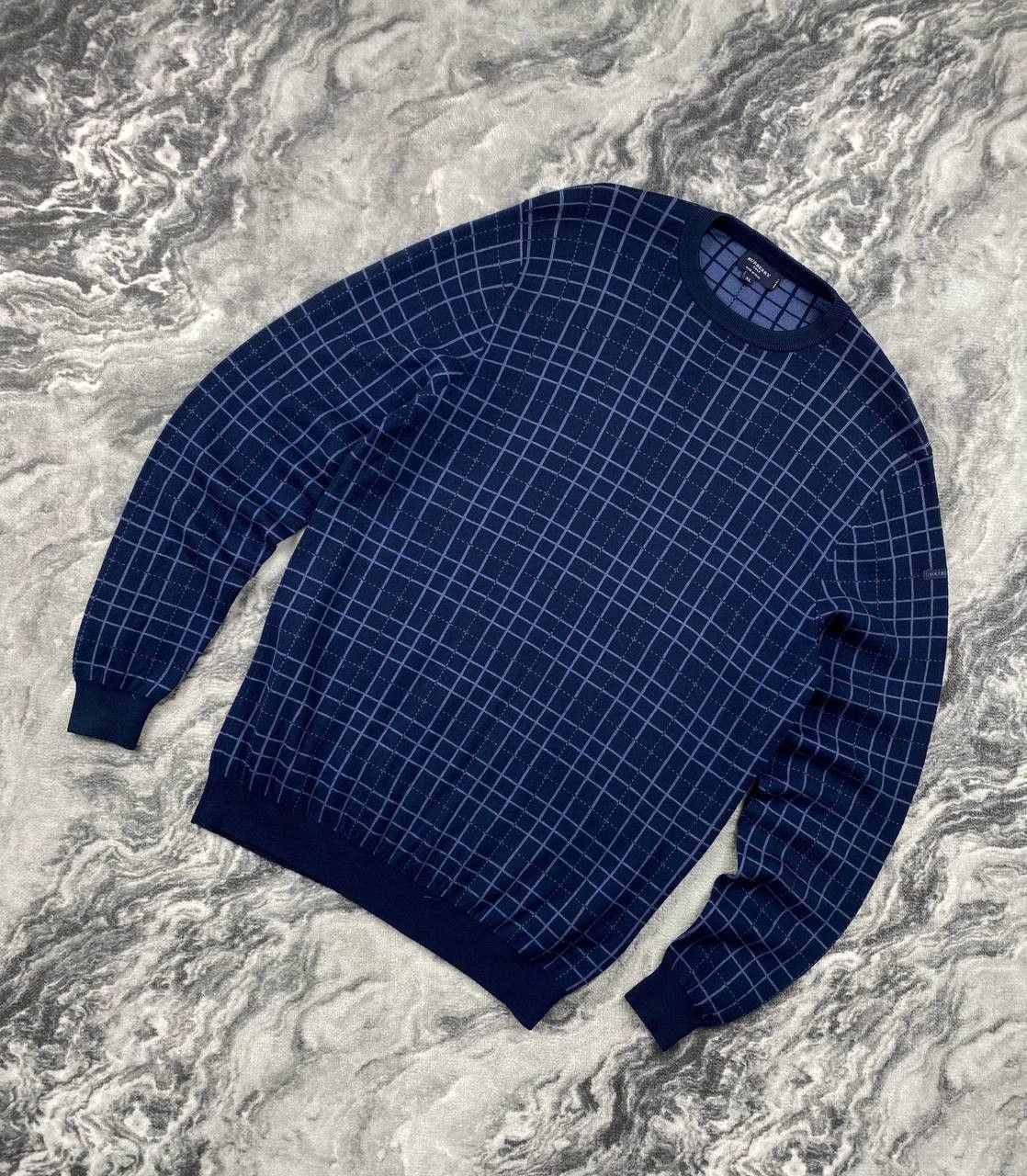 Burberry Burberry Golf Knit Wool Sweater Men Size XL Blue Size US XL / EU 56 / 4 - 1 Thumbnail