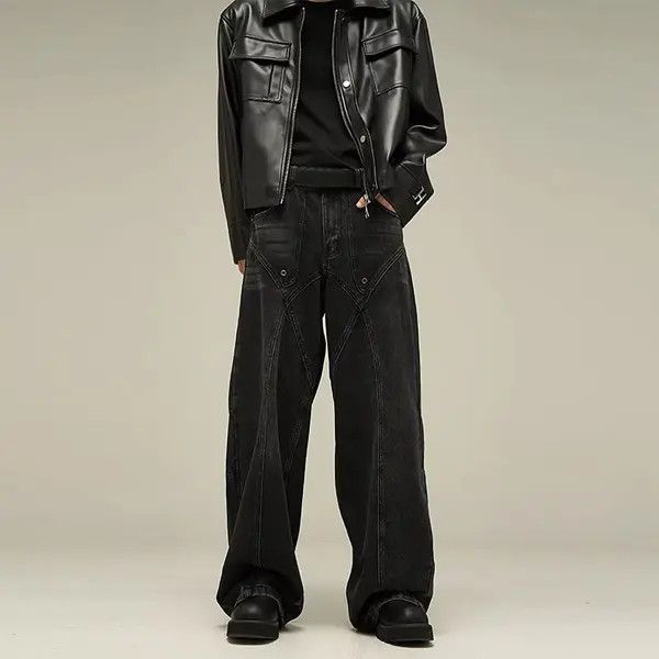 Japanese Brand Natsumi x Keito Trend Black Denim Pant Size US 35 - 5 Thumbnail