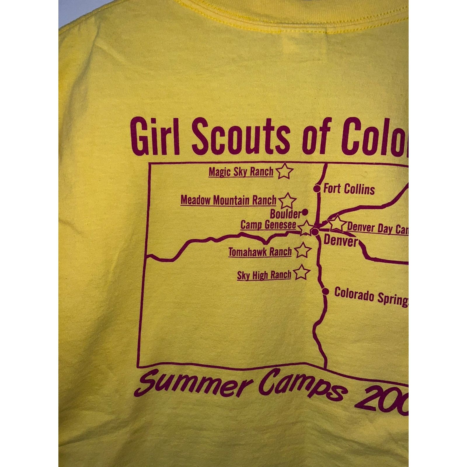 Anvil Vitnage Girl Scouts Colorado Shirt Summer Camp 2008 Tee L Size US L / EU 52-54 / 3 - 6 Thumbnail