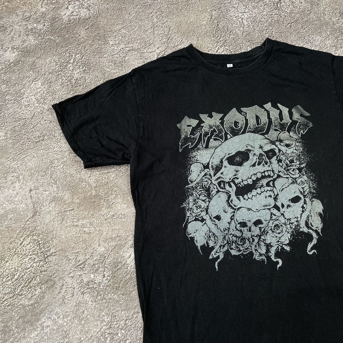 Vintage Vintage 00s Exodus Horror Graphic Tee Grunge Dark Tapered M Size US M / EU 48-50 / 2 - 2 Thumbnail