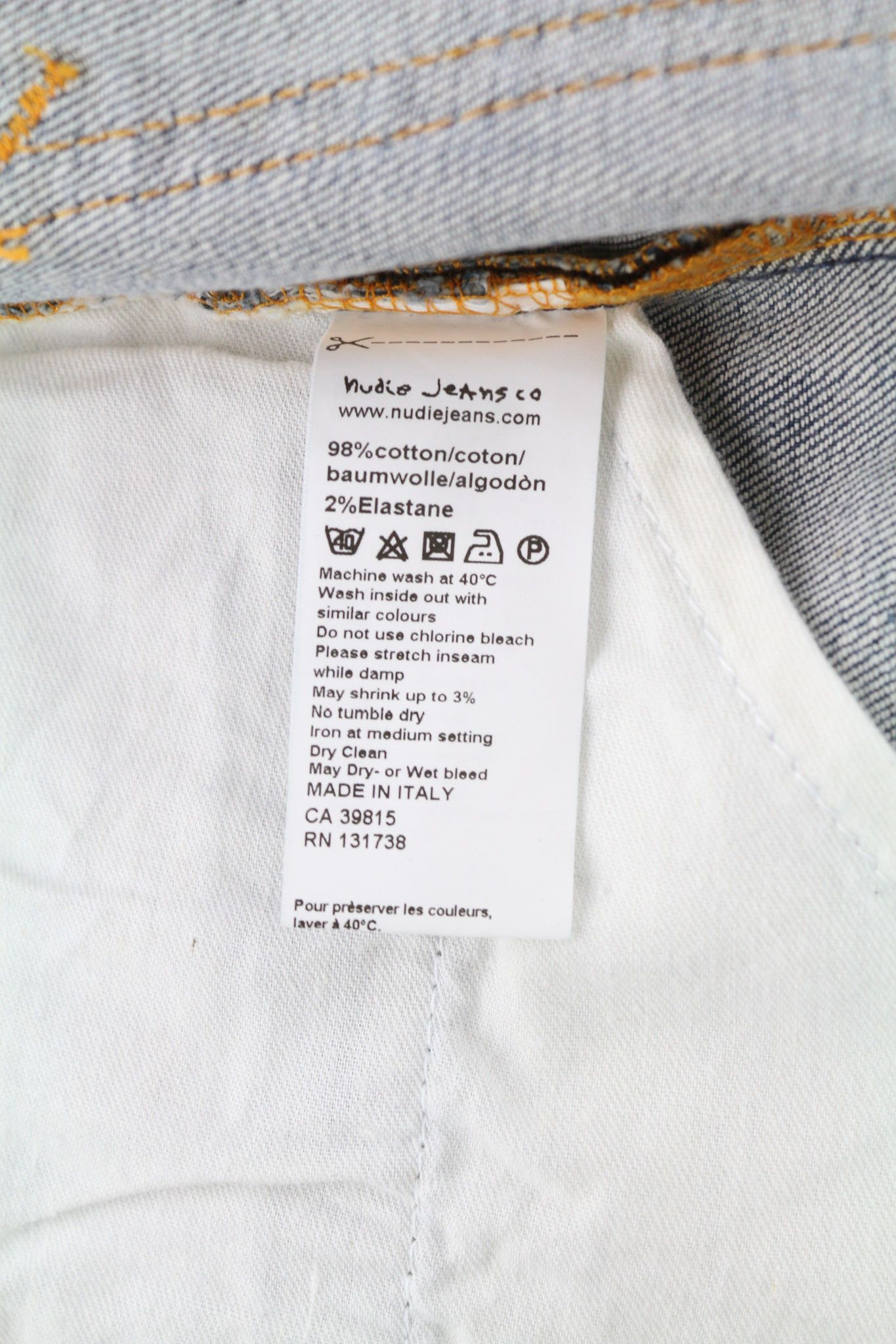 Nudie Jeans THIN FINN GREY AUTHENTIQUE USED W31/L34 Cotton Jeans 80418 Size US 31 - 9 Thumbnail
