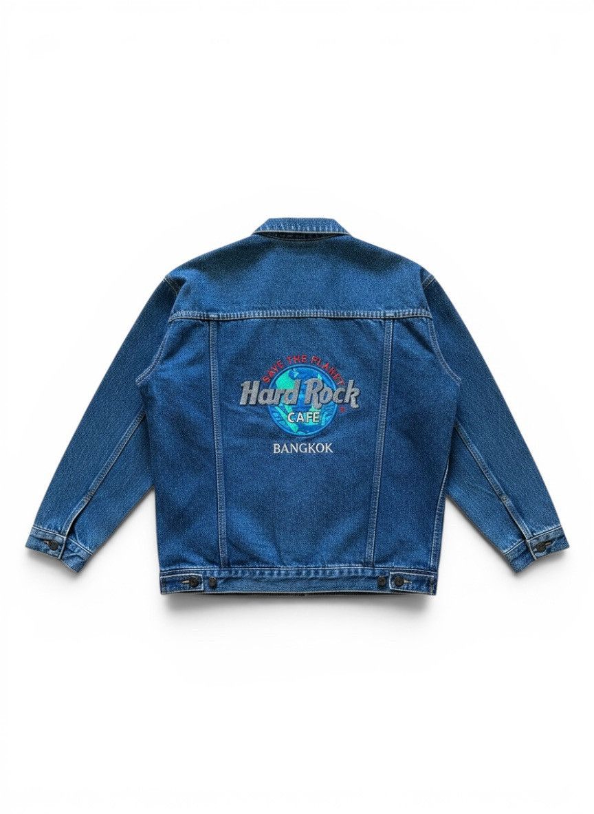 Hard Rock Cafe Hard Rock Cafe Bangkok Vintage Denim Jacket Save The Planet Size US S / EU 44-46 / 1 - 1 Thumbnail