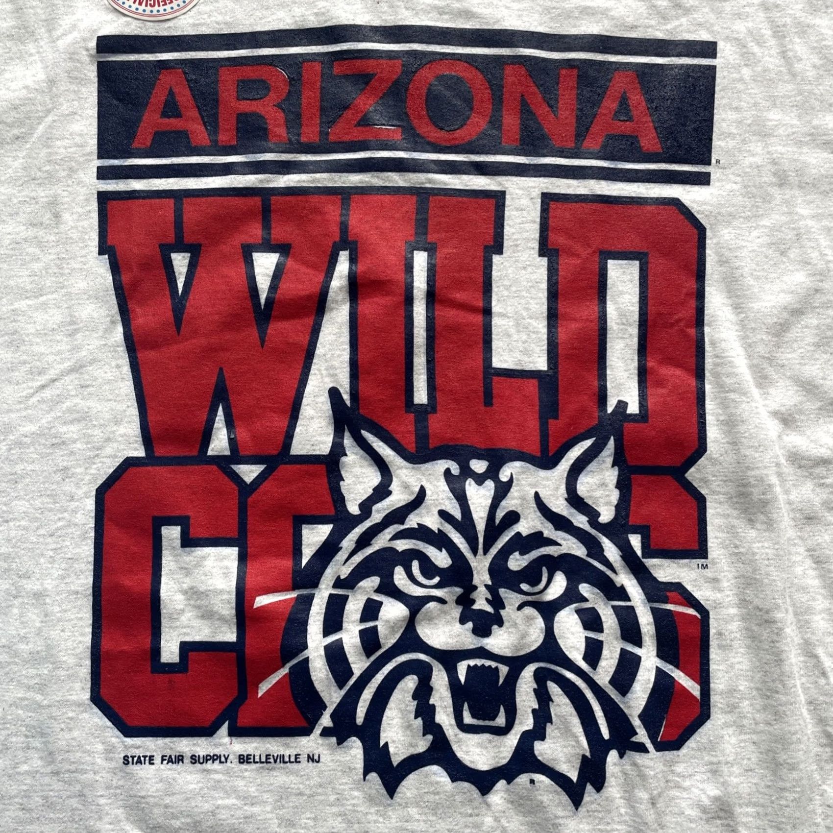 Jerzees VINTAGE Arizona Wildcats T Shirt Mens XL Gray 90s College Logo Jerzees crew neck Cotton Short Sleeve United States University Mens Size US XL / EU 56 / 4 - 3 Thumbnail