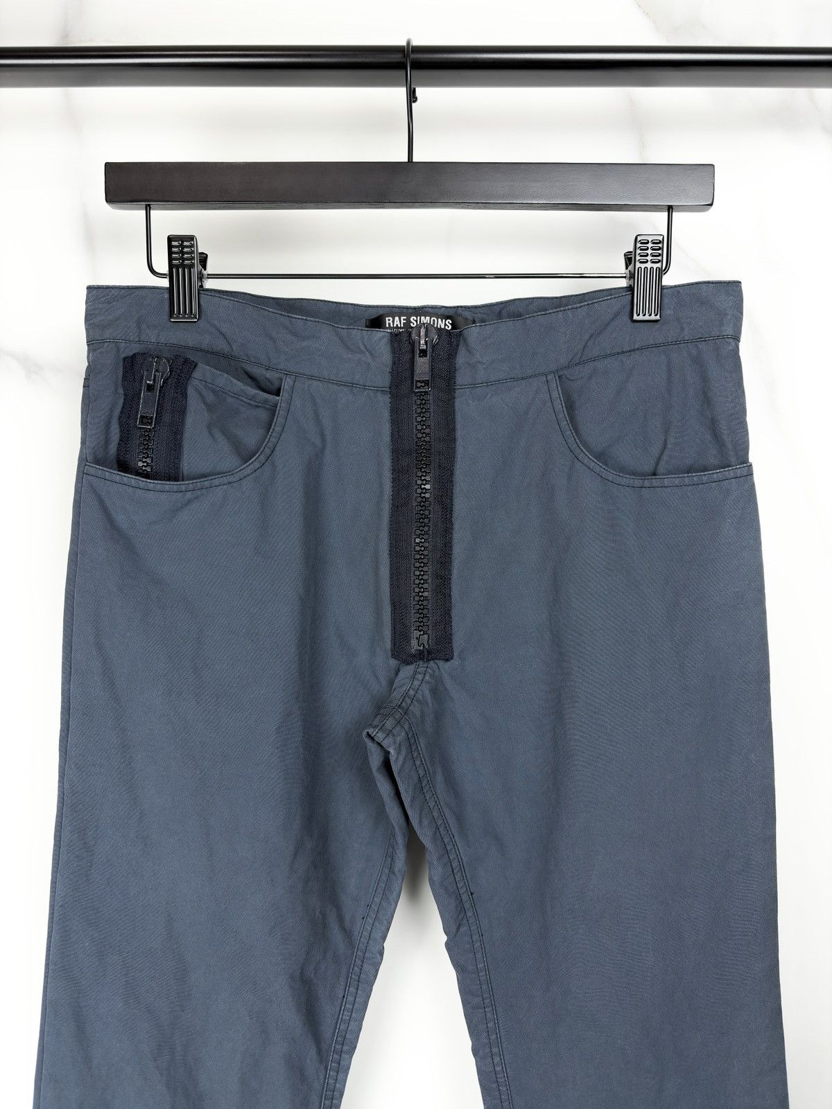 Raf Simons AW04 Raf Simons Waves Zippered Flight Trouser Pants Size US 30 / EU 46 - 3 Thumbnail
