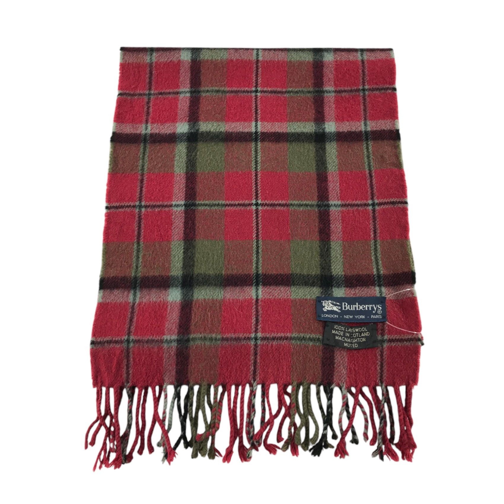 Burberry × Vintage Burberry Scarf / Muffler / Neckwear - WW1371 Size ONE SIZE - 2 Thumbnail