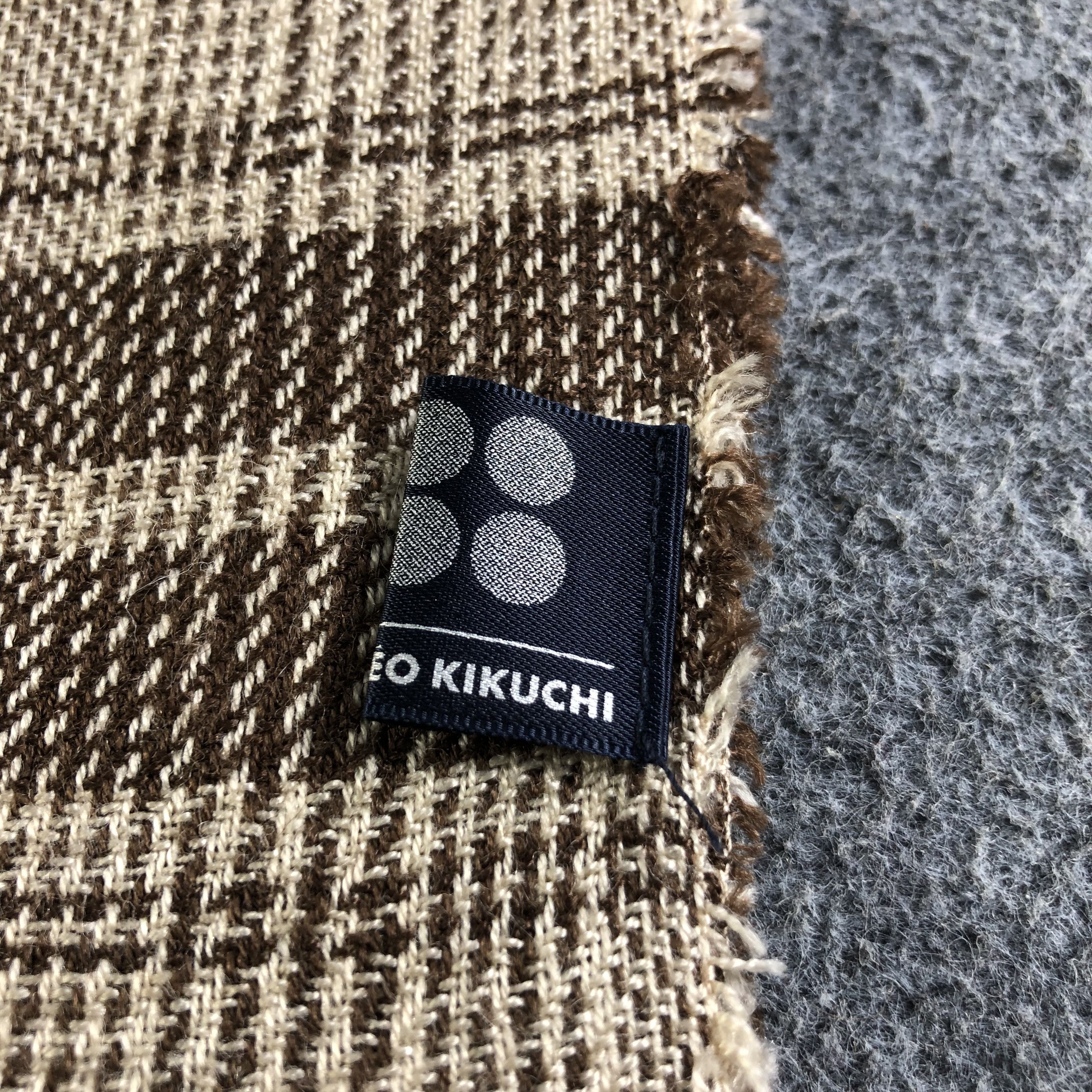 Takeo Kikuchi Takeo Kikuchi Wool Scarf Muffler V1952 Size ONE SIZE - 5 Thumbnail