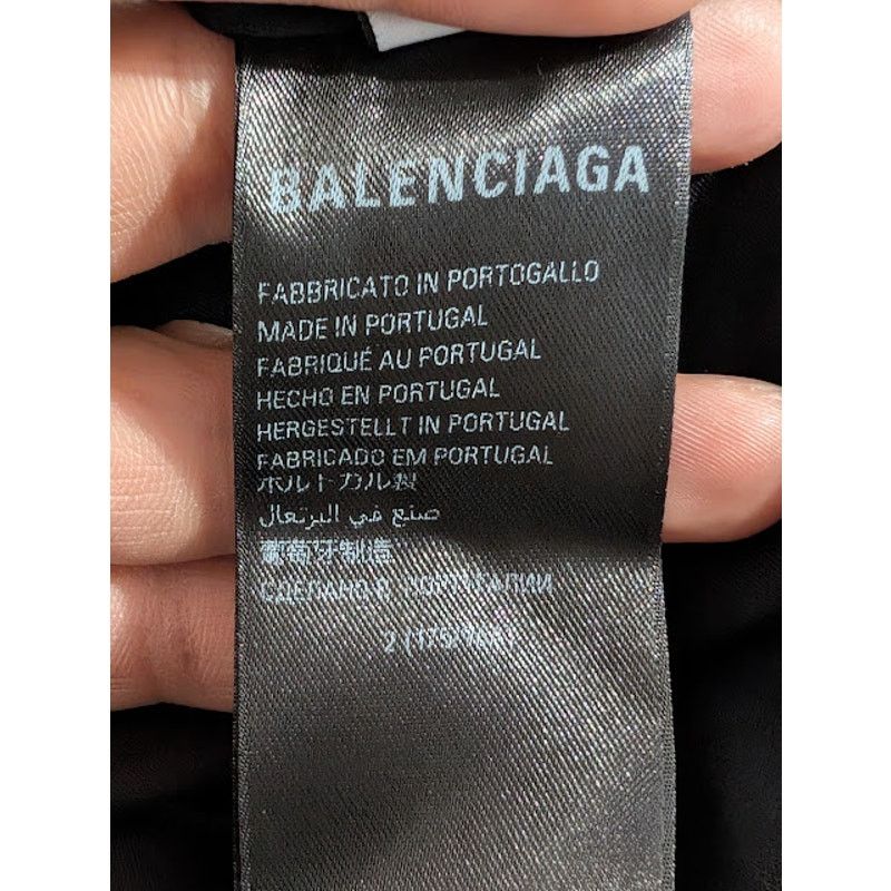 Balenciaga o1rshd1 Inside Out T-Shirt in Black/White Size US M / EU 48-50 / 2 - 15 Thumbnail