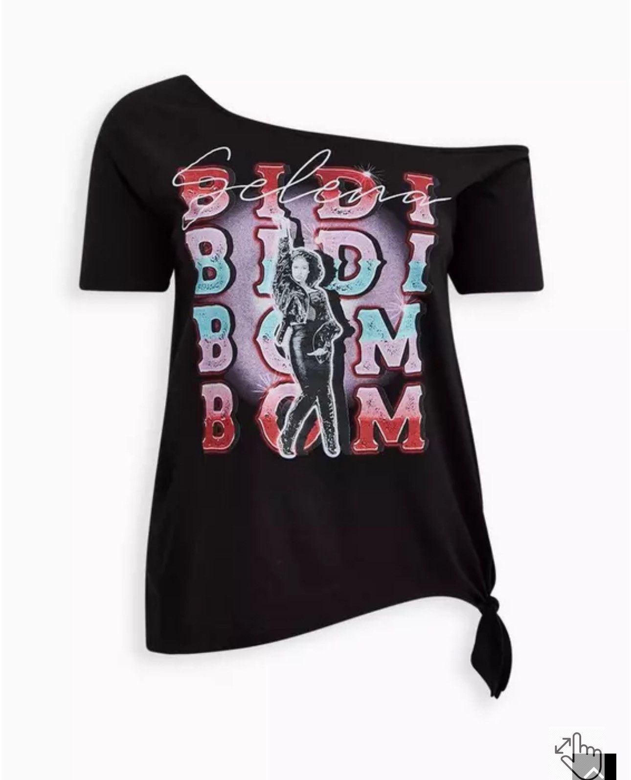 Torrid Off-Shoulder Tee - Selena Black Size ONE SIZE - 1 Thumbnail