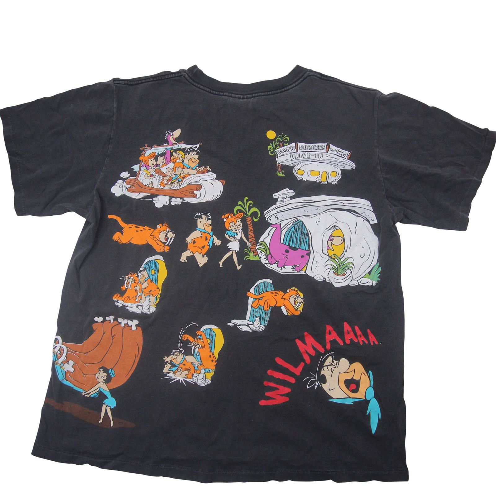 Vintage Vintage 1994 Flint Stones Cartoon Allover Graphic T Shirt Size US XL / EU 56 / 4 - 10 Thumbnail
