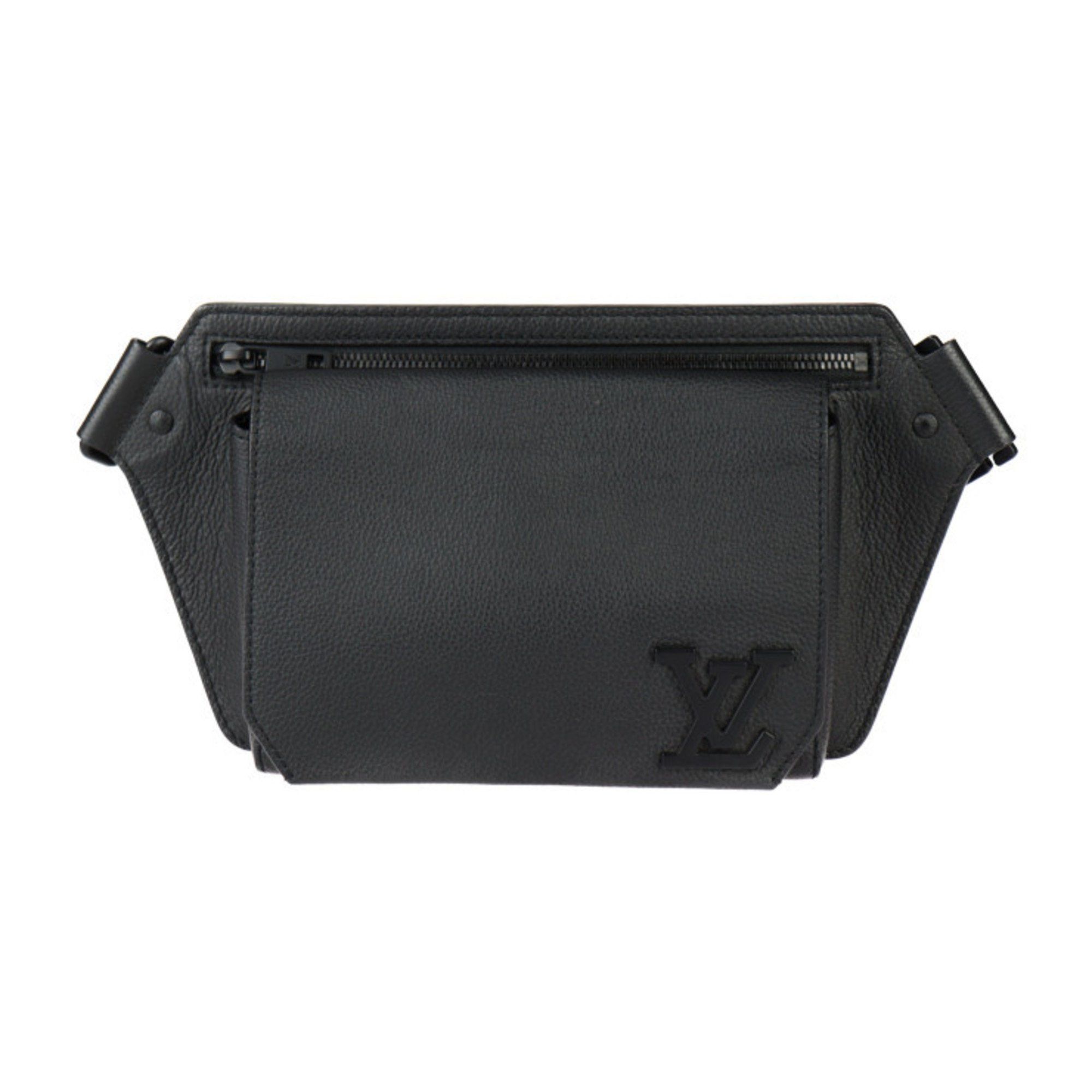 Louis Vuitton Louis Vuitton Take Off Sling Body Bag M57081 Grained Leather Noir Black LV Waist Size ONE SIZE - 1 Thumbnail