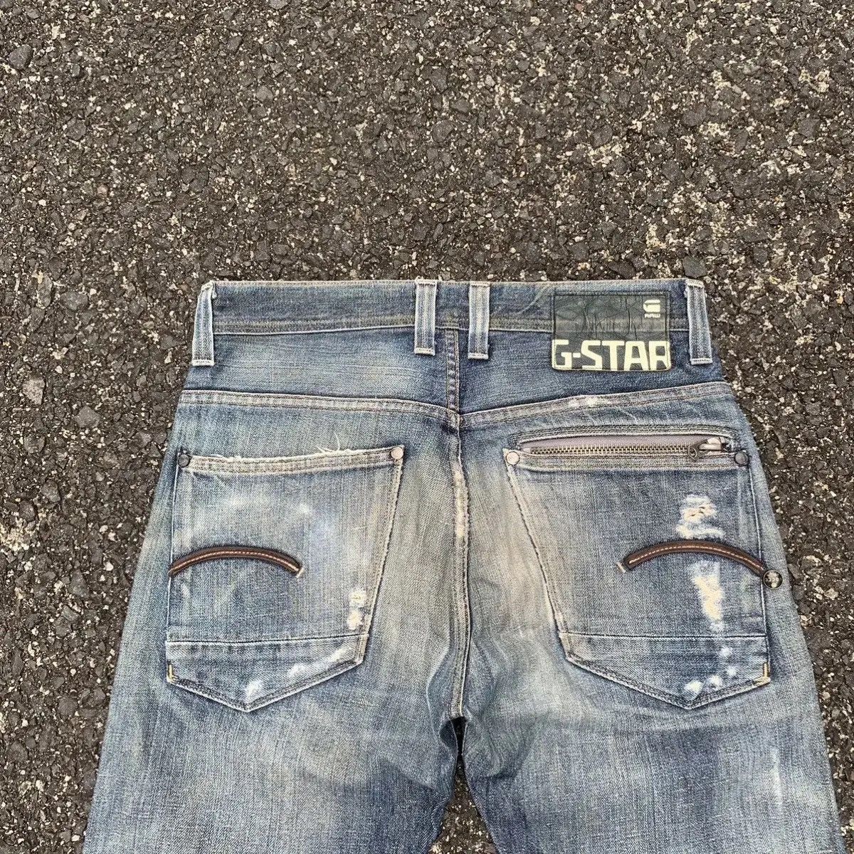 G-Star STEALS💥G-Star Raw Denim 30x33 Jeans Ripped Pants Made Italy Size US 30 / EU 46 - 15 Thumbnail