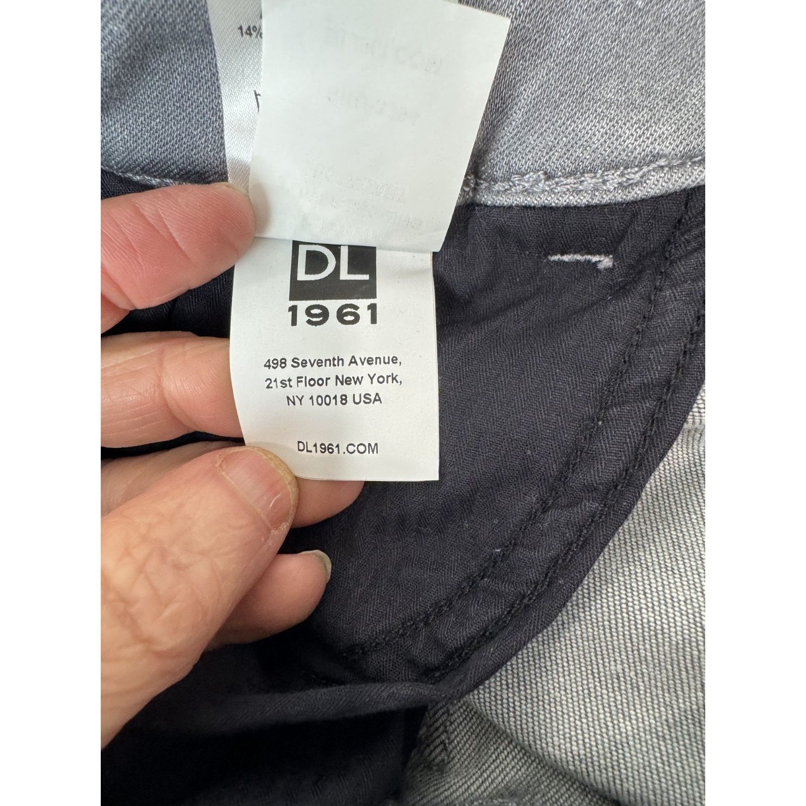 DL1961 DL1961 Jeans Emma Power Legging Gray Whisker Wash Grunge 28 Size 28" / US 6 / IT 42 - 11 Thumbnail