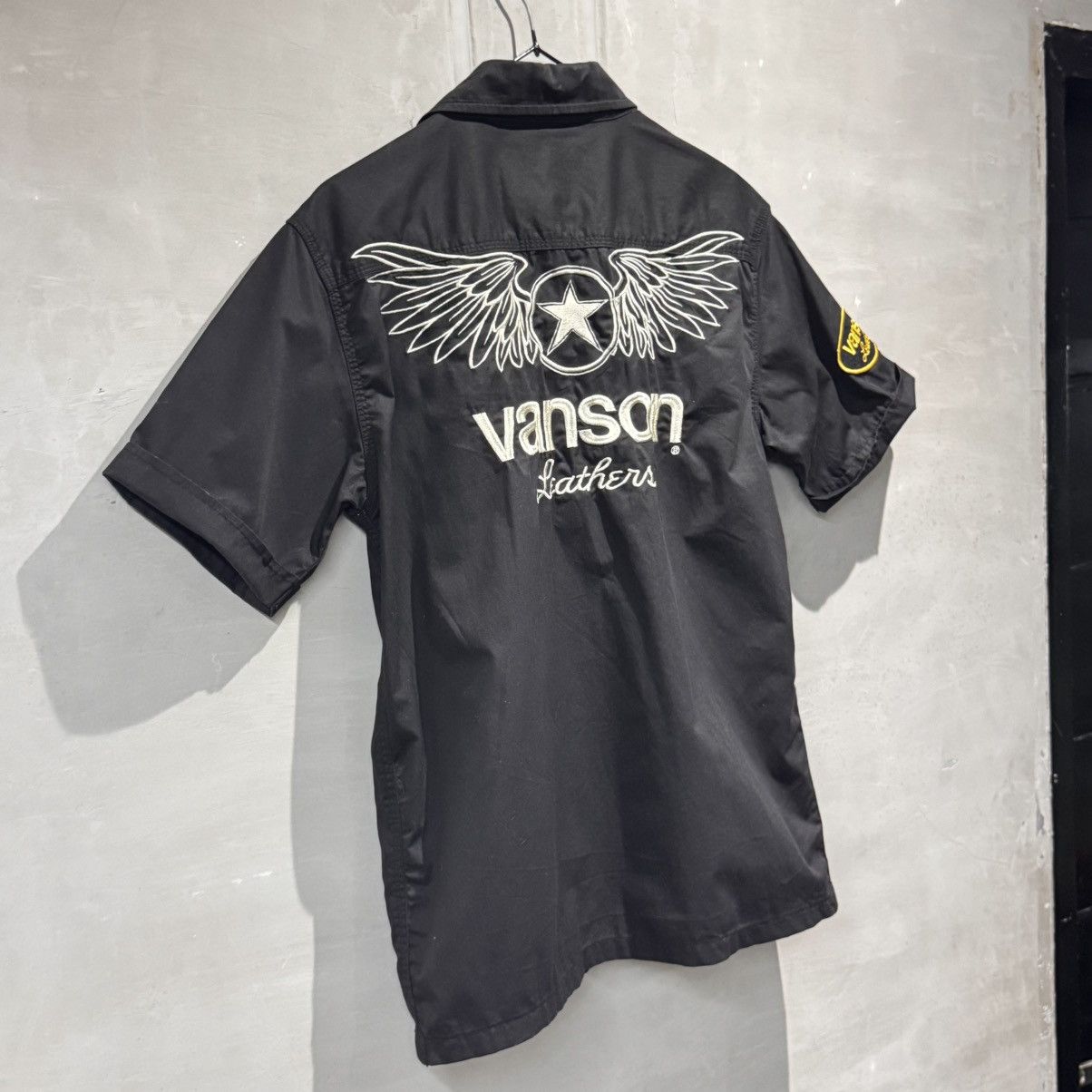 Vanson Leathers Vanson Leathers Wings Button Up Short Sleeve Shirt Size US M / EU 48-50 / 2 - 14 Thumbnail