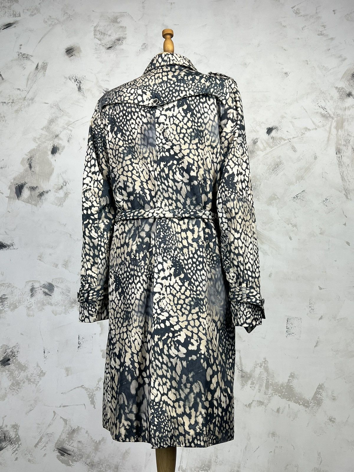 Balmain Vintage Balmain Animal Print Trench Coat Jacket Size M - L Size M / US 6-8 / IT 42-44 - 3 Thumbnail