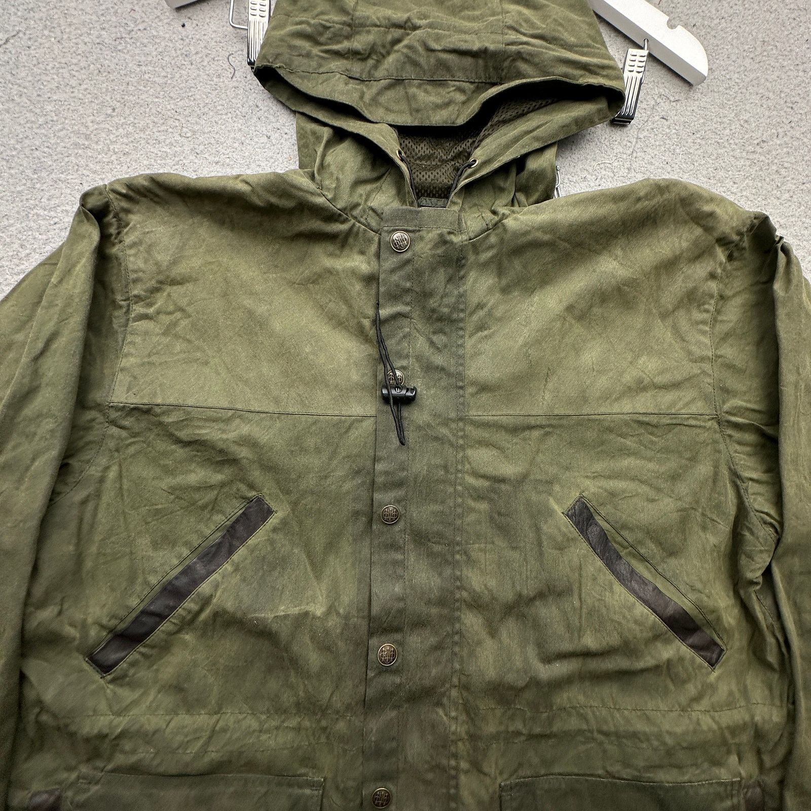 Beretta Vintage Beretta Waxed Cotton Meshed Lined Jacket Mens Medium Size US M / EU 48-50 / 2 - 17 Thumbnail